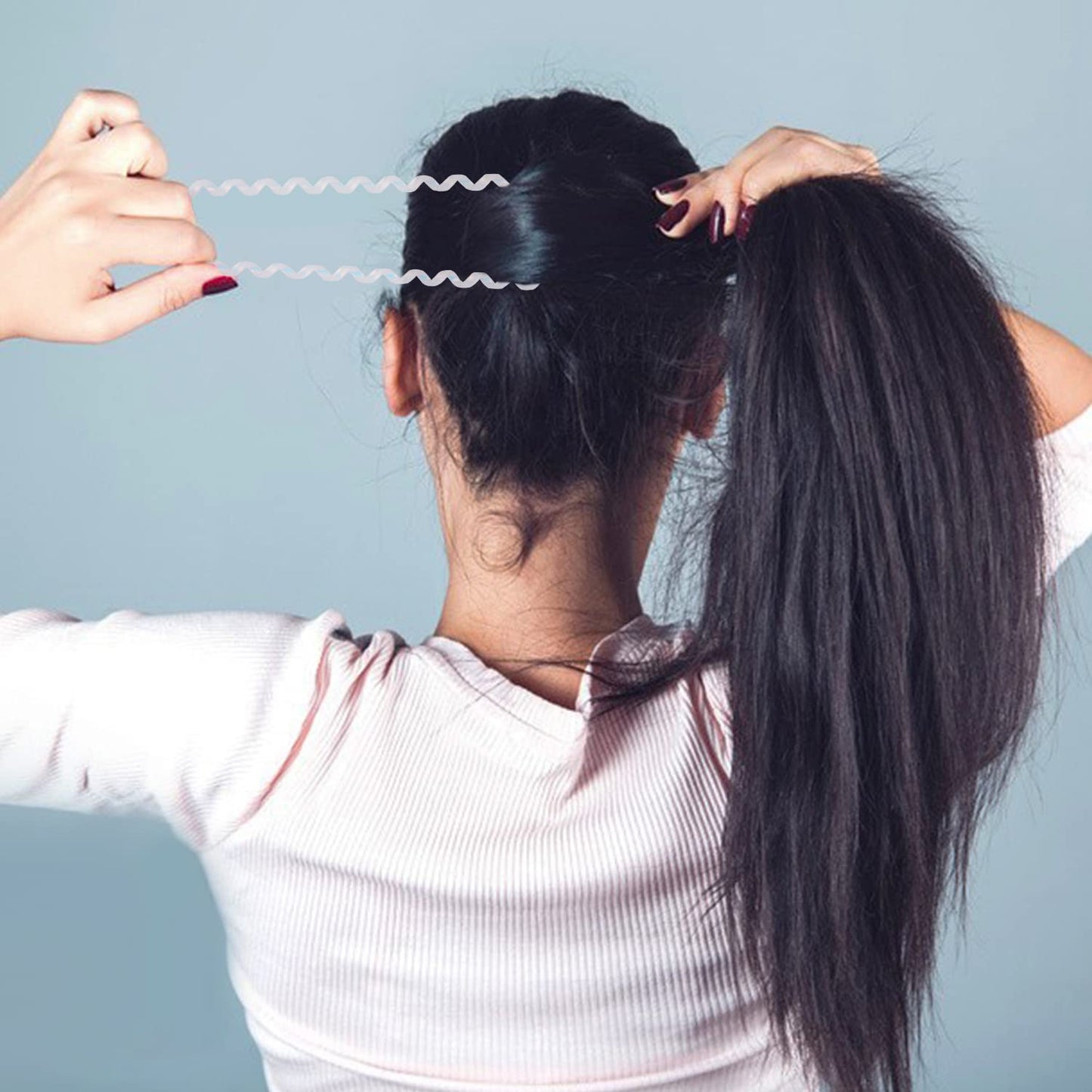 JessLab Spiral Hair Ties for Women, 10-Pack Traceless No-Damage Ponytail Holders, Coils Hair Bands for Girls, Assorted Colors