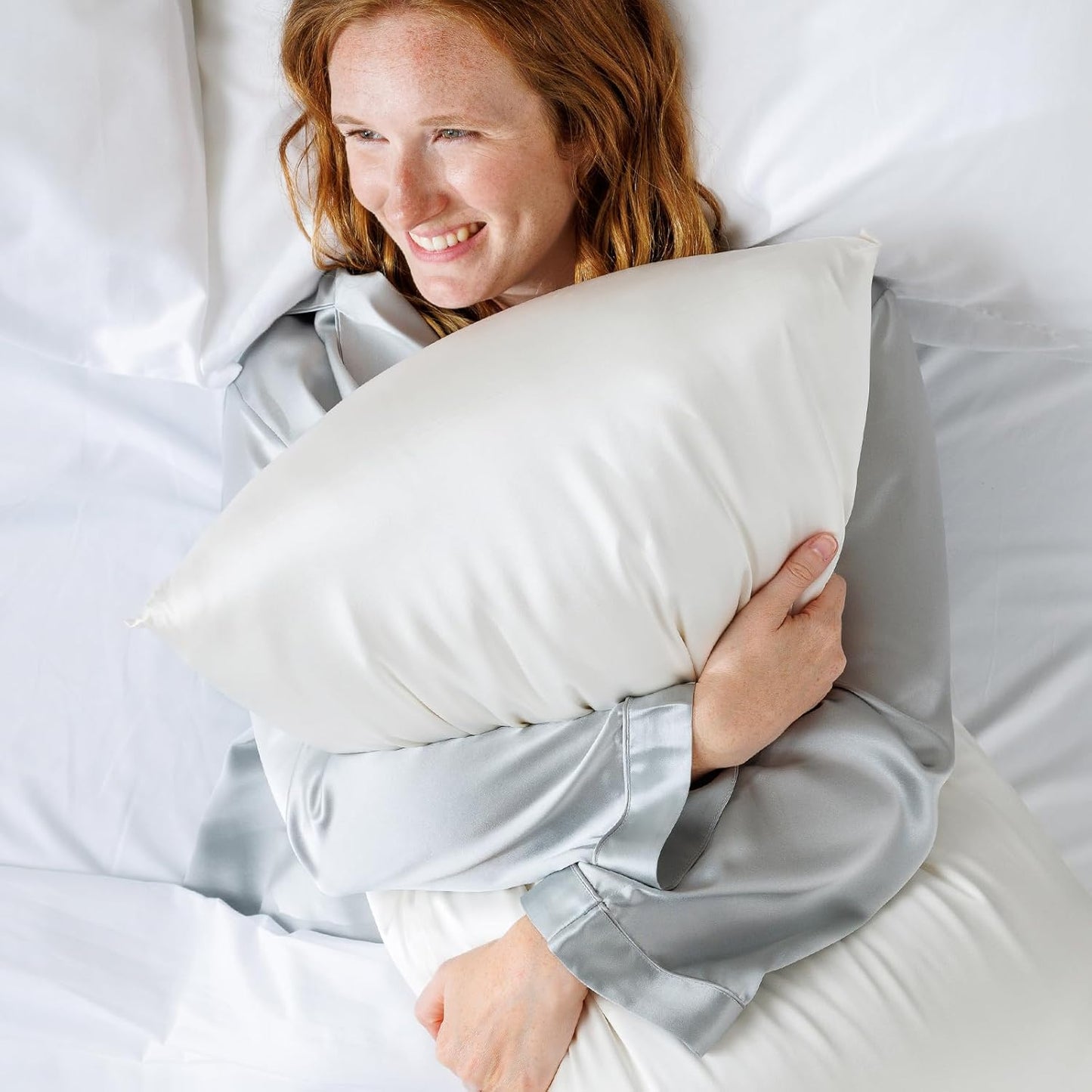 Fishers Finery 25mm 100% Pure Mulberry Silk Pillowcase Set (Taupe King 2 Pack)