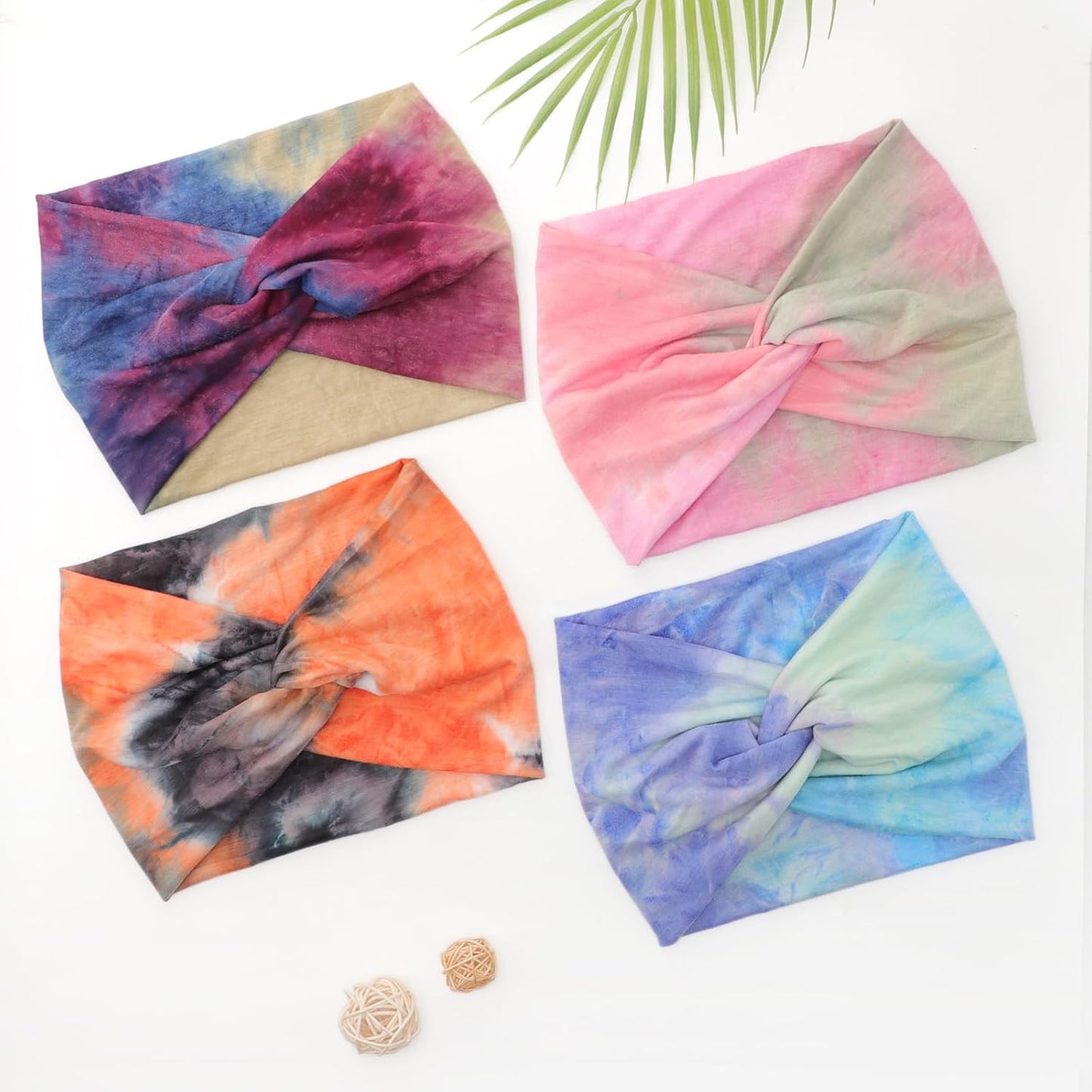 Extra Wide Headbands for Women Large Turban Headband Non Slip Boho Elastic Hairband Hair Twisted Knot Head Bands Accessories