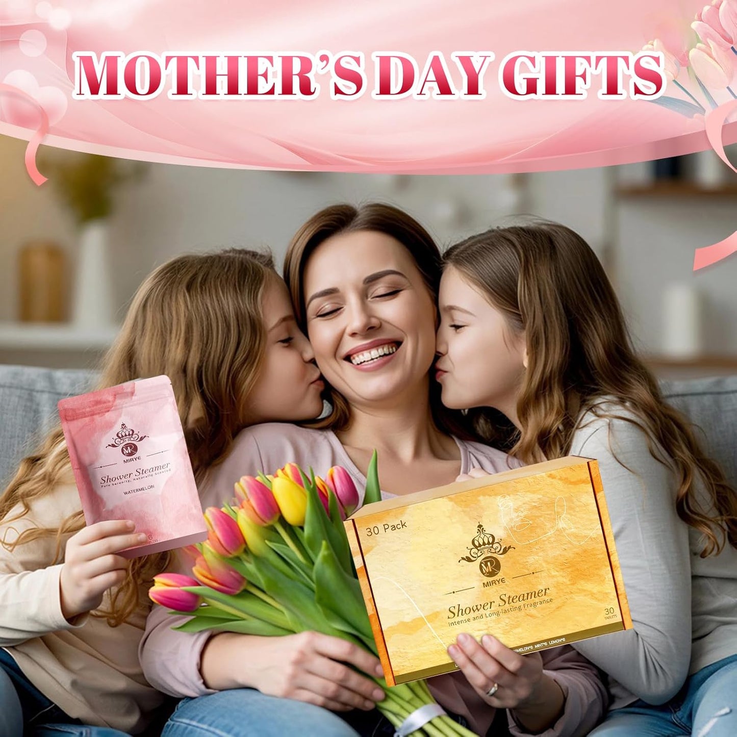 Shower Steamers Aromatherapy, 30-Pack Shower Steamer for Women Men, Shower Bombs with Essential Oils Stress Relief Self Care, White Elephant Gifts Birthday Christmas Gifts for Mom, Dad, Wife