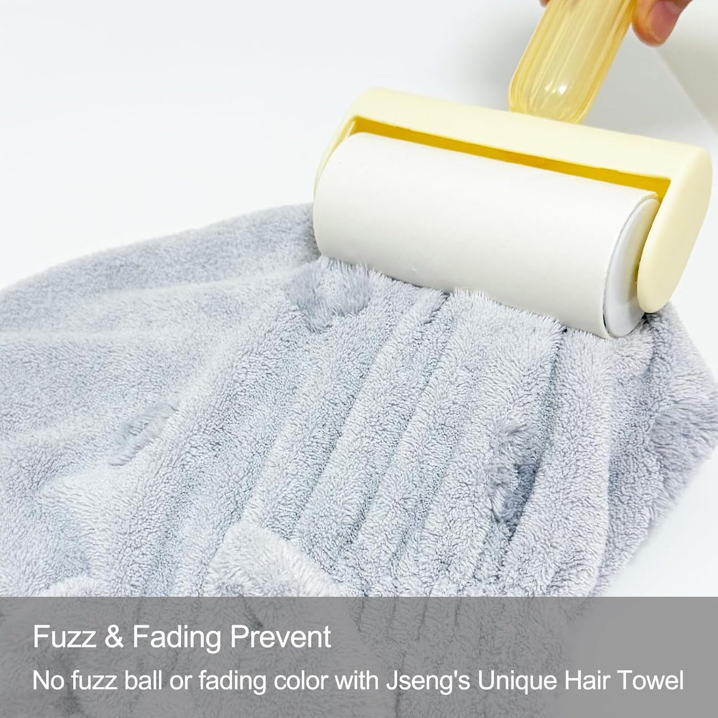 Jseng 3Packs Microfiber Hair Towel for Women - Quick-Drying, Super Absorbent Hair Wrap with Bow Design, Soft Hair Towel Turban for Curly Long Wet Hair