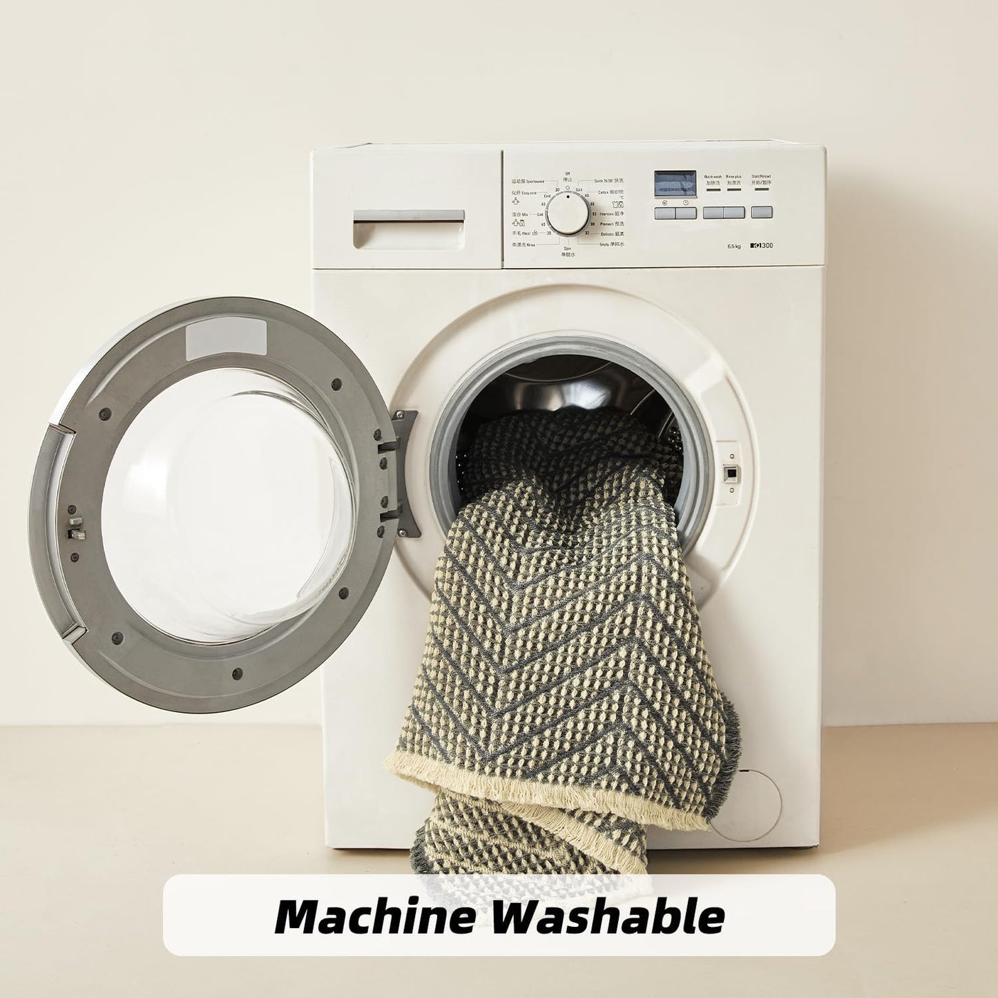 Woven Bath Mat,Upgraded Waffle Self Drying Bath Rug,Super Absorbent Non Slip Bath Drying Mat,Floor Rugs Non Slip Washable for Shower Room,Ultra Soft,Bluish Grey & Yellow,24"*36"