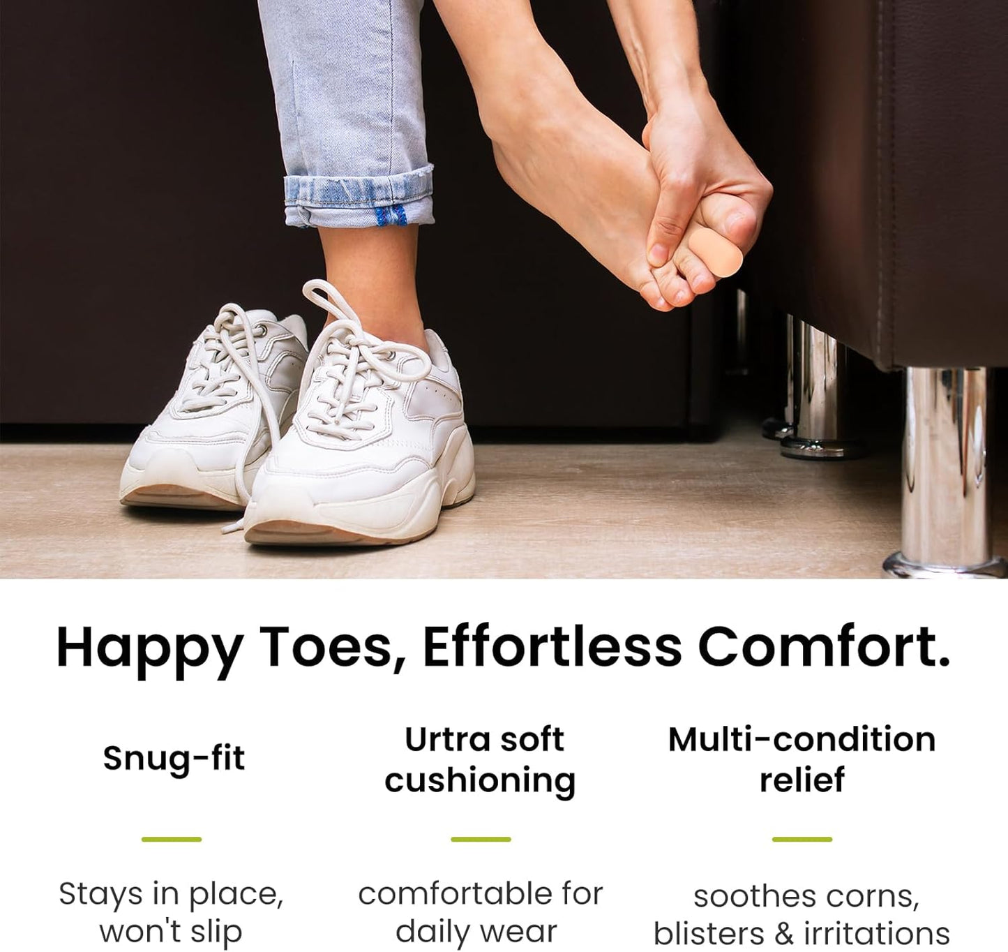 Bukihome 8 Pcs Gel Toe Cap, Toe Protector for Women Men - Cushions and Protects to Cover Toes, Relief Toe Pain from Ingrown Toenails, Corns, Blisters, Hammer Toes (Medium Size)