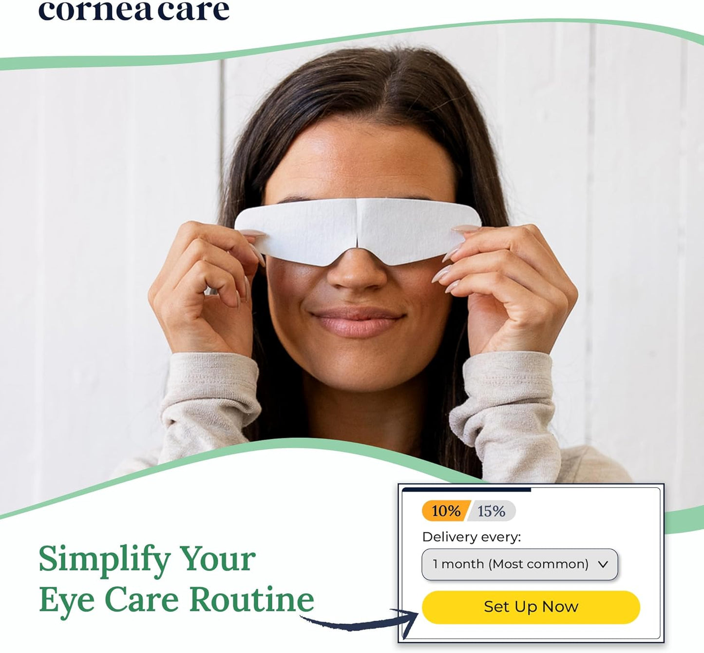 CorneaCare Rescue: Hydrogel Self Cooling Compress | Cold Eye Masks for Puffy Eyes | Self Cooling Eye Compress for Fast Relief | Travel Ready | 12 Count