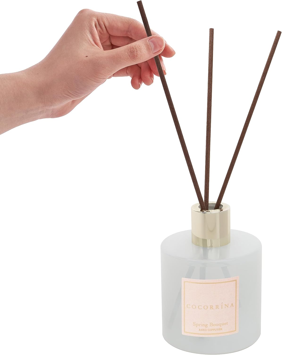 Cocorrína Reed Diffuser Sets- Spring Bouquet Scented Diffuser with Sticks Home Fragrance Reed Diffuser for Bathroom Shelf Decor