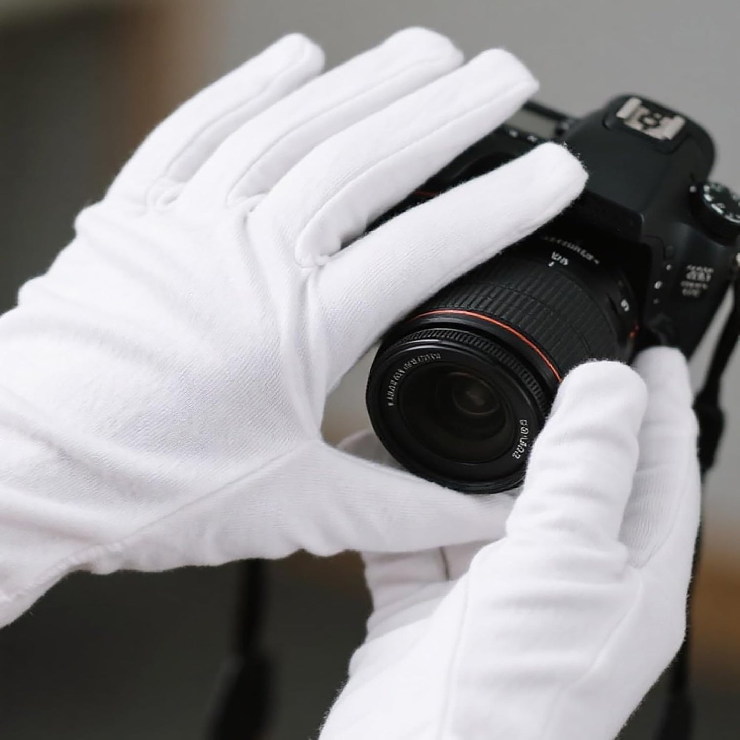 100% White Cotton Gloves for Dry Hands, Moisturizing & Eczema Overnight, Work Gloves Liners, Ideal for Sleep & Spa Treatment, Coin Jewelry Silver Inspection, Medium, One Size, 3 Pairs