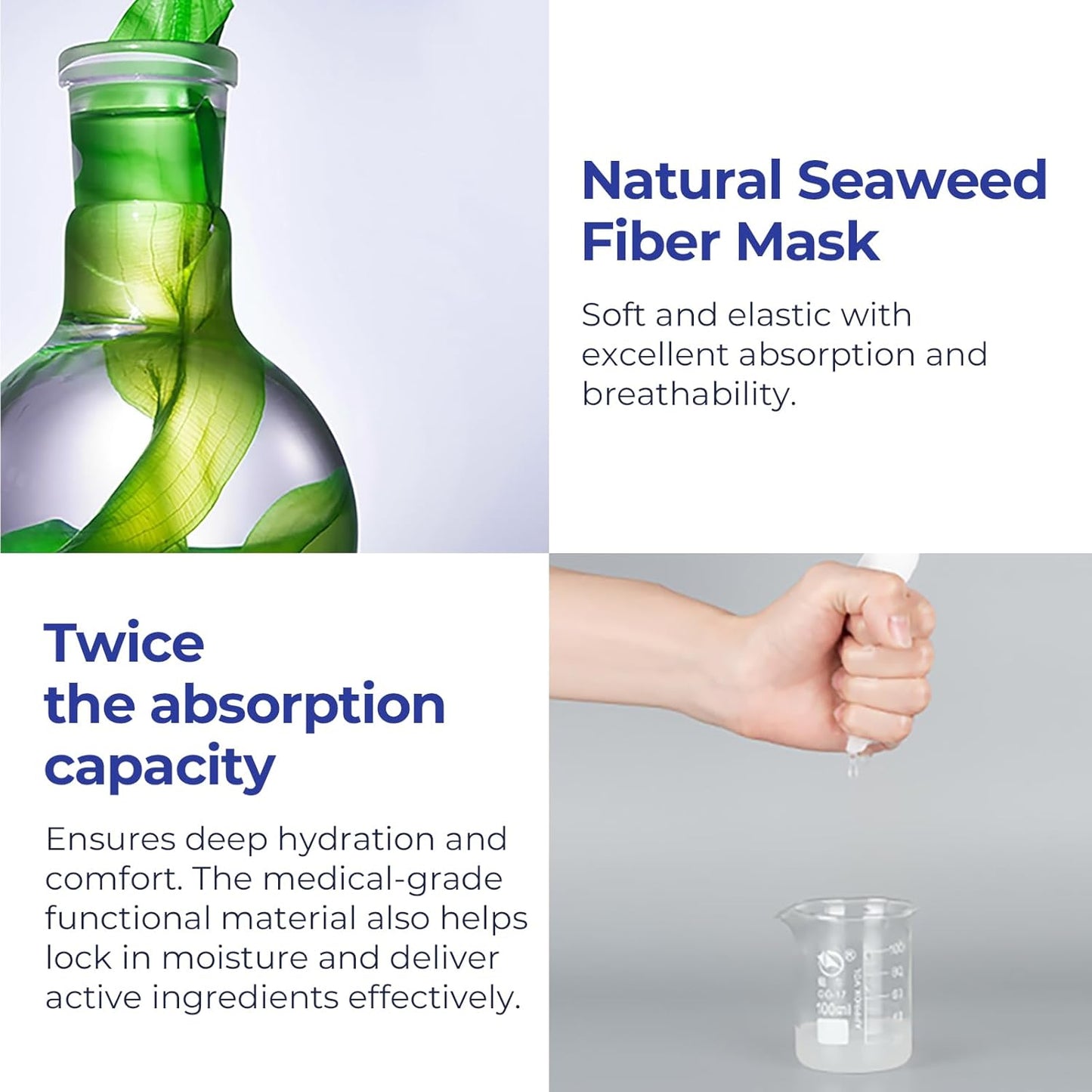 2-Step Oligopeptide Oil-Control Ampoule Mask (1.5ml+33mlx5 PCS) - Soothing & Repairing Mask for Acne-Prone Skin, Paraben-Free, Alcohol Free