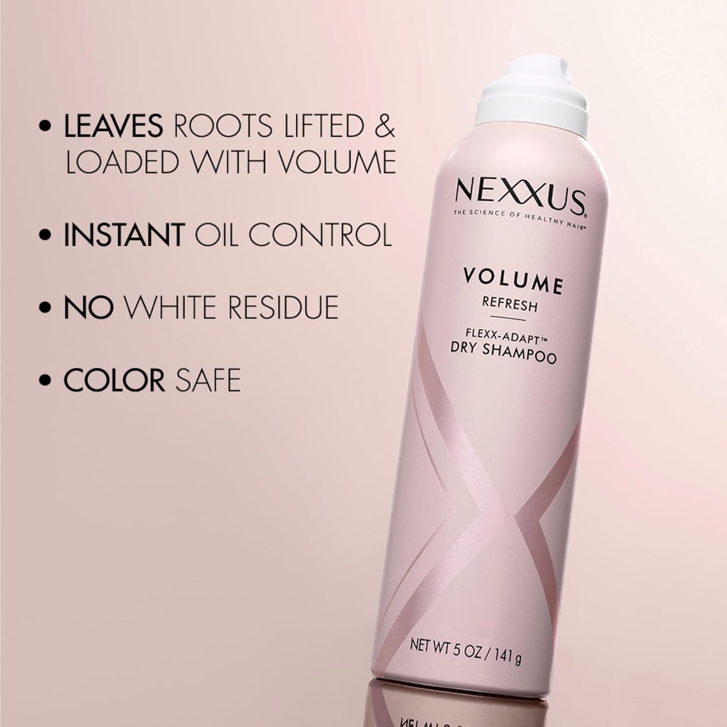 Nexxus Volume Refresh Dry Shampoo For Oil Control + Root-Lifting 72 Hour Freshness with FLEXX-ADAPT Technology 5 oz