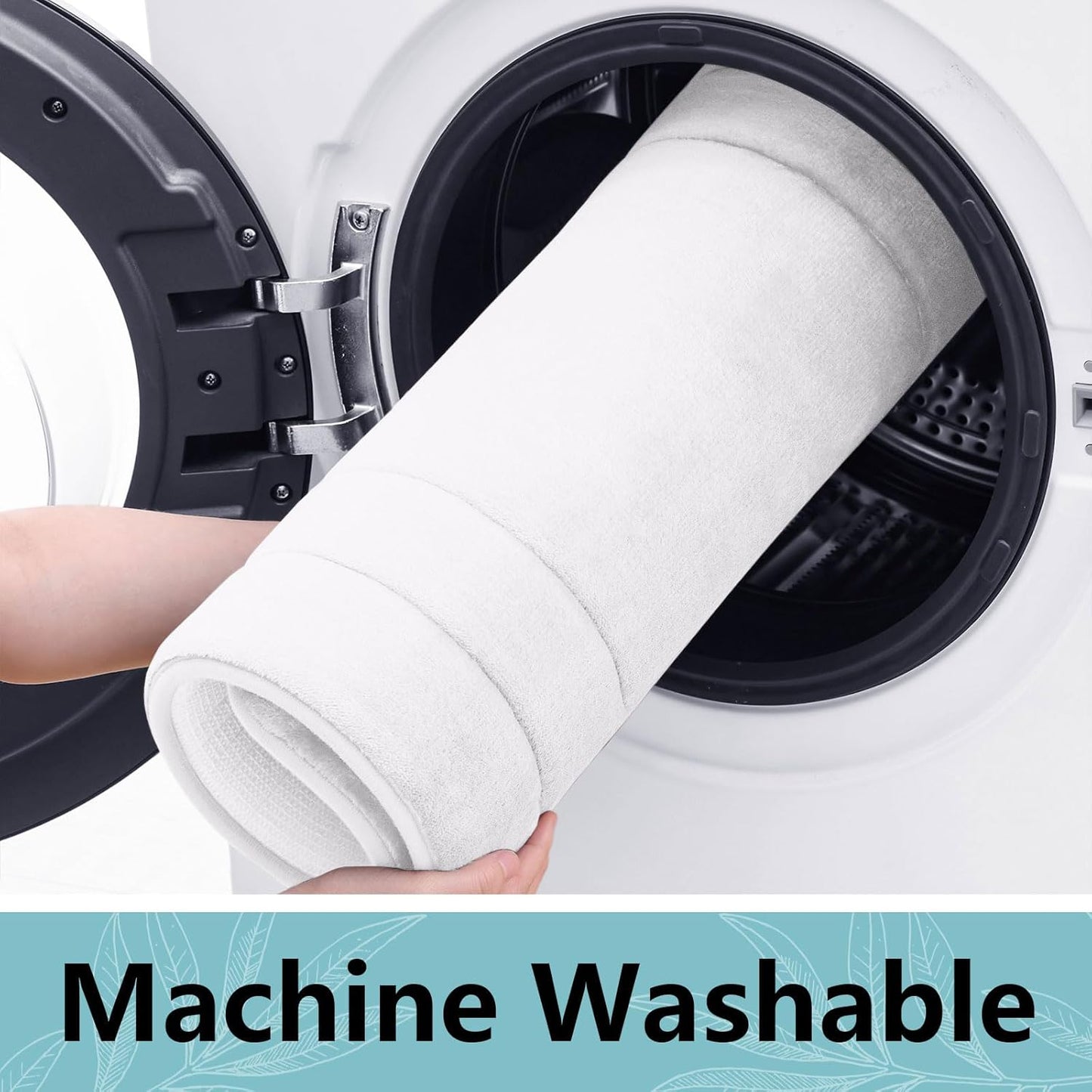 Arotive Memory Foam Bathroom Rug Mat 70x24, Ultra Soft and Absorbent Bath Mat, Machine Wash Dry, Comfortable Bath Rug Carpet for Bathroom Floor, Tub and Shower, White