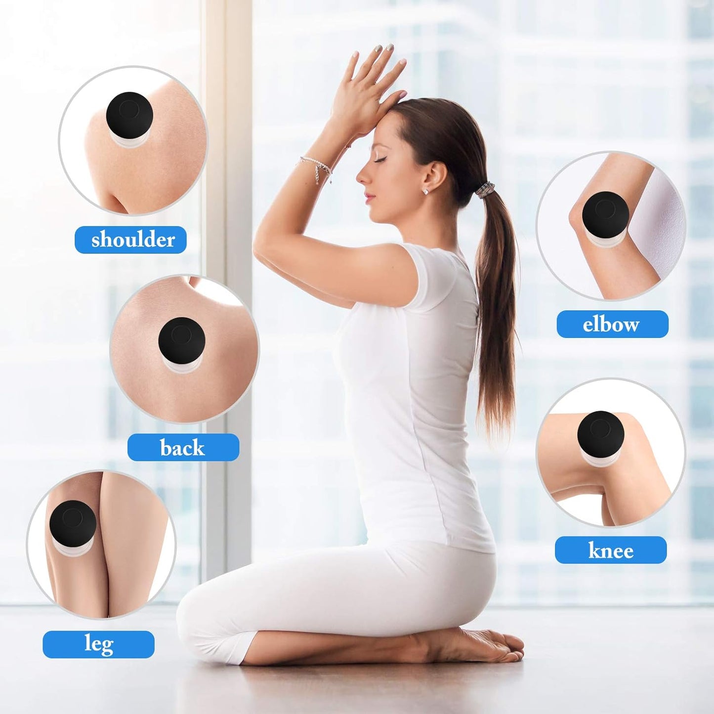 Nuanchu Facial Cupping Cup Black Glass Face Cup Silicone Cupping Massage Vacuum Suction Mug for Body Face Leg Arm Back Shoulder Muscle and Joint Pain(0.65 Inch Diameter)