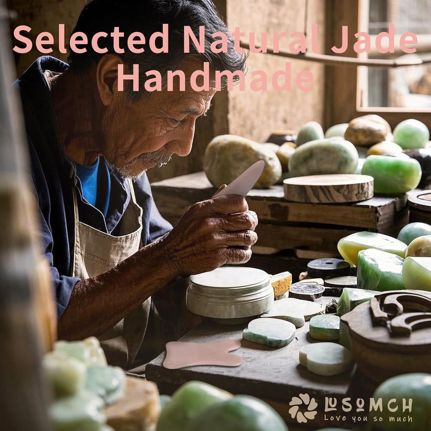 Gua Sha Massage Tools, 3Pcs Gua Sha Tools of Multi-Shapes, Guasha Scraping Massage Tools for Face and Body,Pink