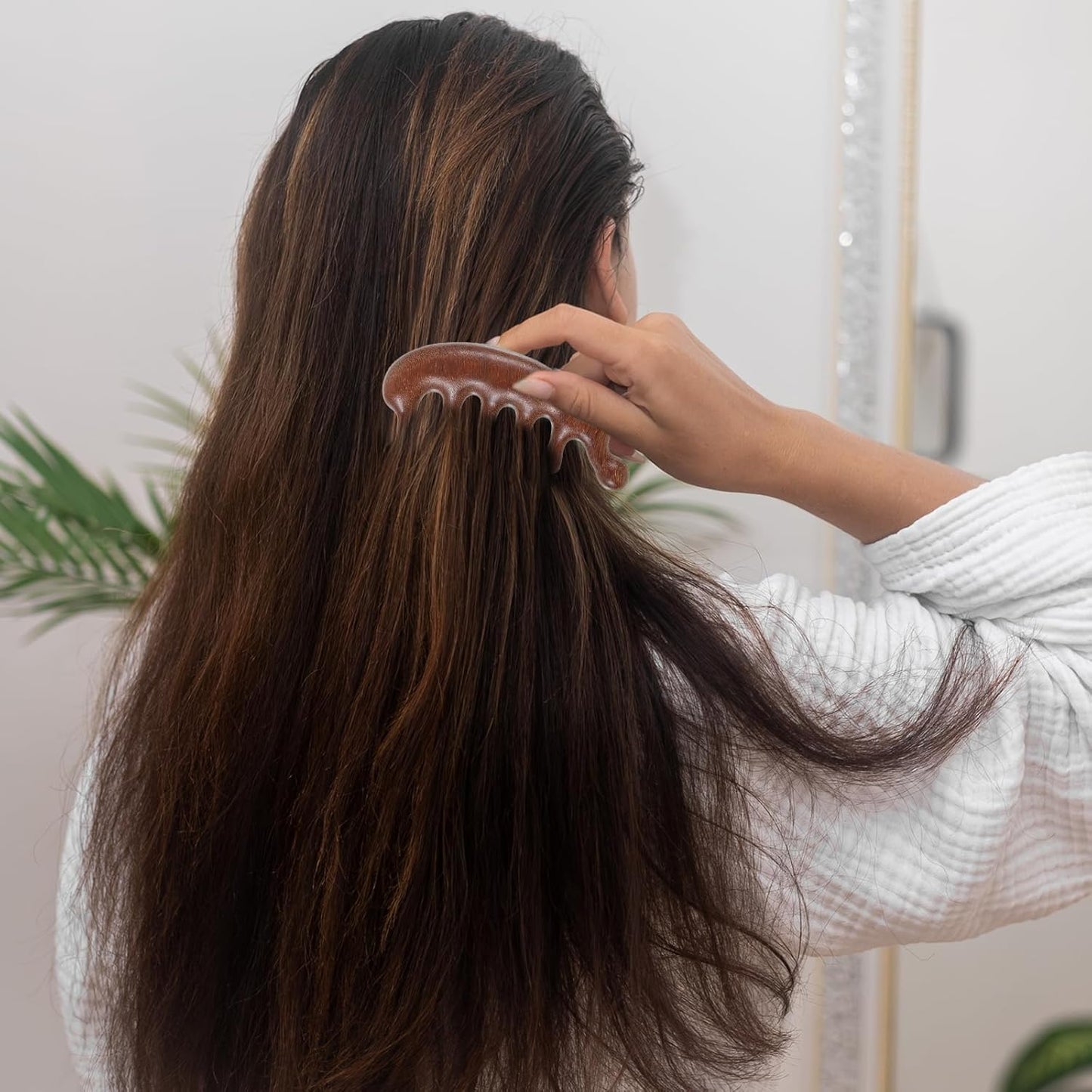 3 Pcs Wooden Head Scalp Massager Comb, Sandalwood Head Massage Tool for Relaxation, Guasha Scraping Scalp Massager for Women Men