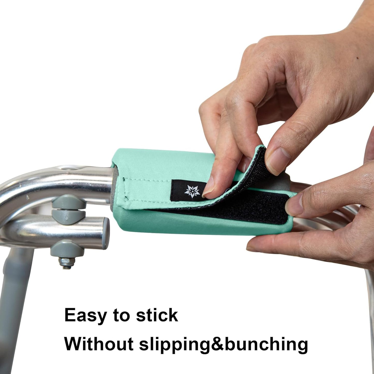 Spring Seaon Universal Walker Handle Padded -Hand Grip (2 Pack) Covers Non-Slip Cushion Padding for Folding Rolling Walker,Rollator Handle-Crutch Handle Pad Grips- Mobility Aid