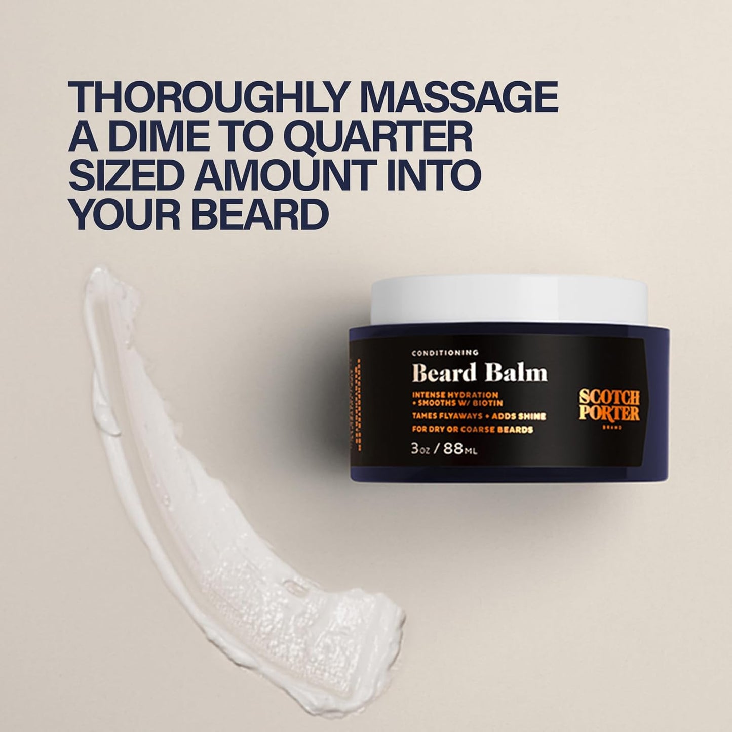 Scotch Porter Conditioning Beard Balm & Moisturizing Beard Wash Bundle – Smooth, Shape, Moisturize & Cleanse while Encouraging Growth for Fuller/Healthier-Looking Facial Hair – Two Pack