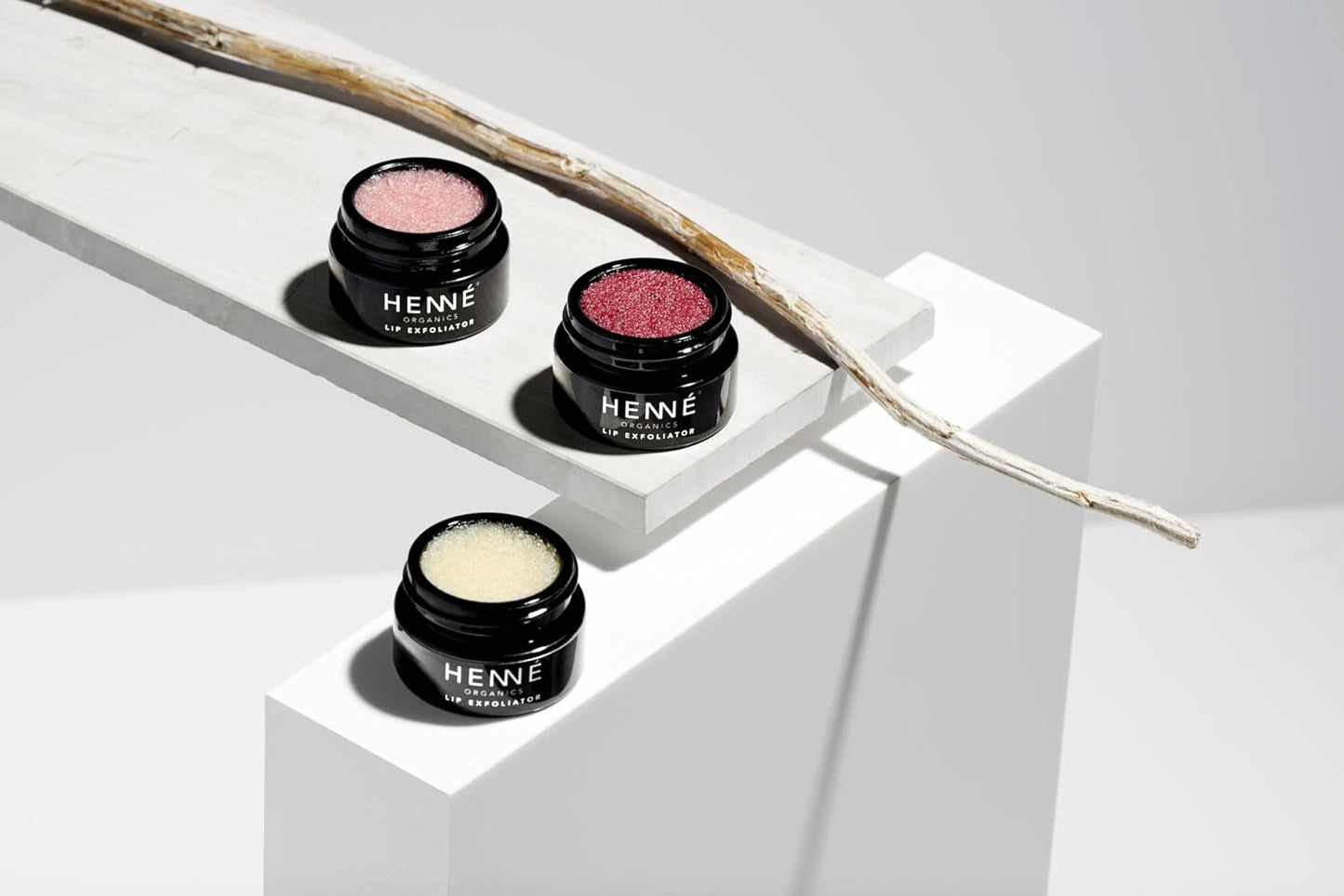 Henné Organics Lip Exfoliator - Natural and Organic Sugar Scrub - Rose Diamonds