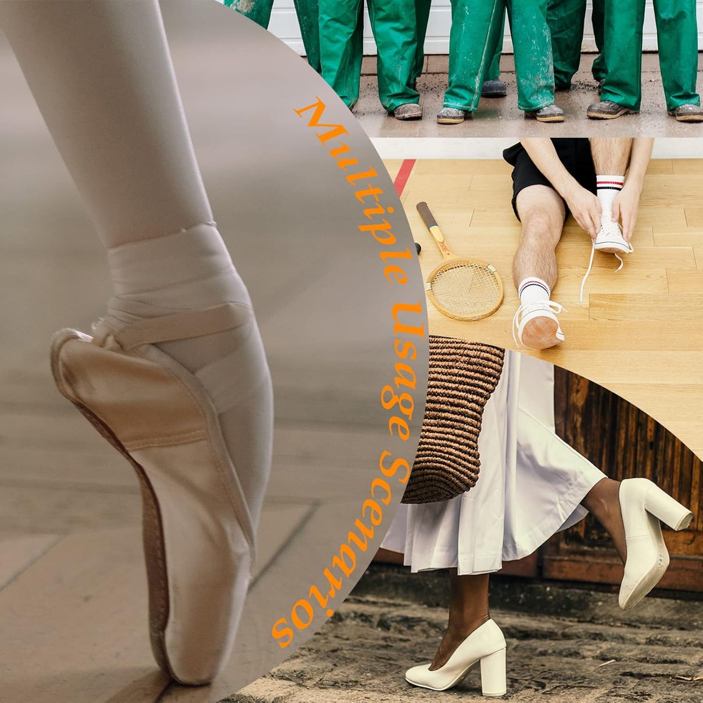 DANCEYOU Dance Toe Pads Gel Toe Covers Ballet Pointe Shoes High Heels Toe Caps for Women Girls 1 Average Size