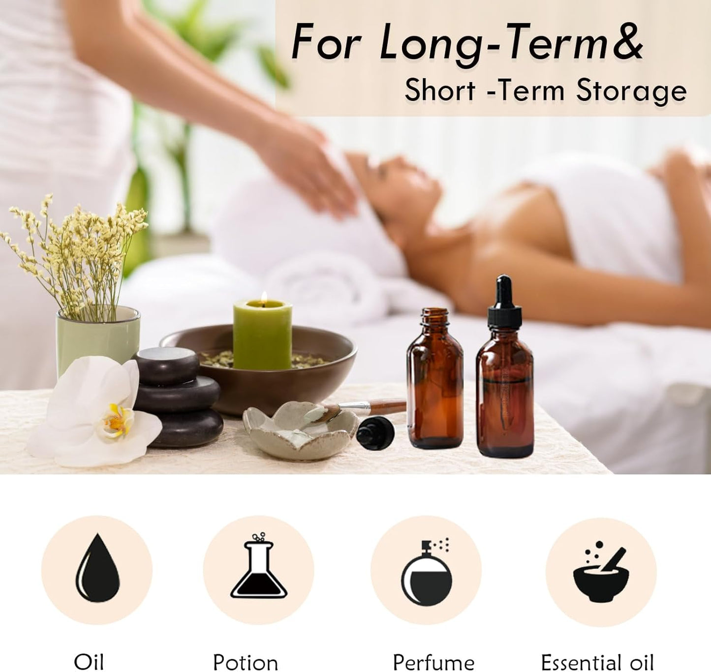 28Pack 2oz Tincture Bottles With Dropper Amber Glass Dropper Bottle with Measured Eye Dropper Funnels,Labels,60ml Empty Bottle Brown for Homemade Vanilla Essential Oil,Tincture,Serum,Liquids