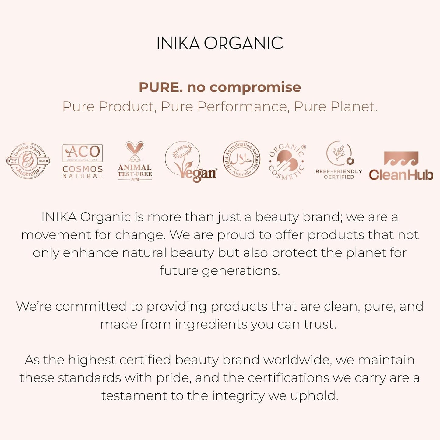 INIKA Organic BB Cream Foundation - Vegan Makeup with Hydrating Prickly Pear, Jojoba, and Pomegranate Seed Oil - Lightweight, Radiant BB Glow for Balanced Skin Tone, Porcelain, 1 fl oz