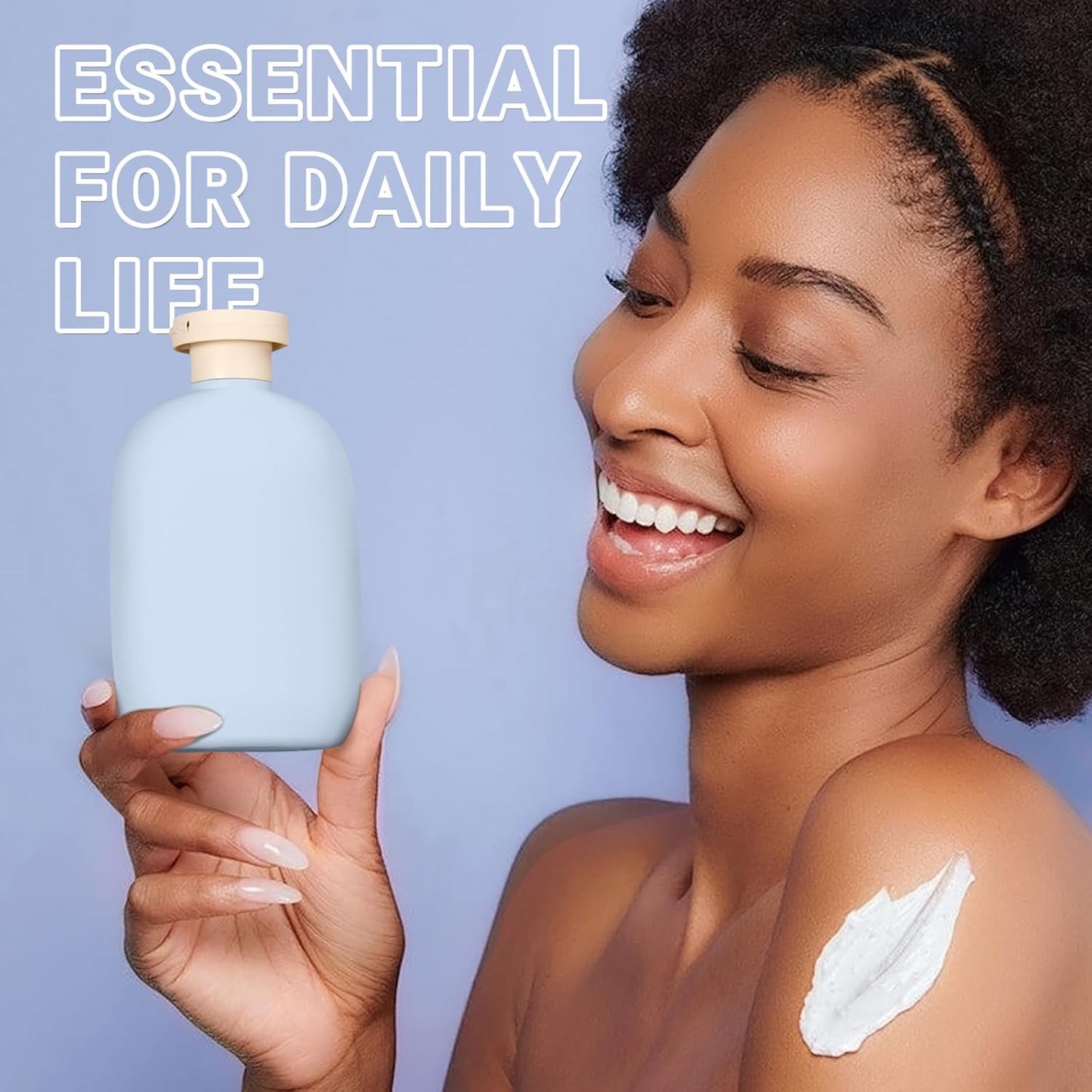 ASEVAT 8.8oz Travel Bottle with Flip Cap, Leak Proof Squeeze Bottles, Refillable Plastic Travel Containers for Creams, Lotion, Foundation, Shampoo, Conditioner