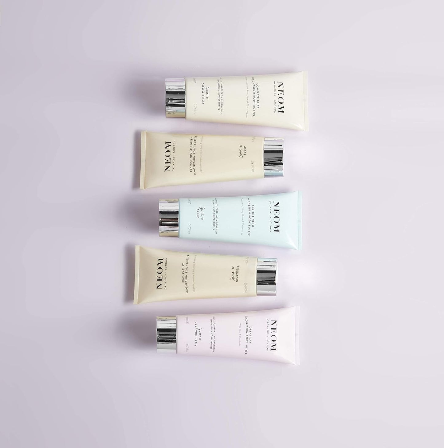 Neom- Great Day Magnesium Body Butter, 200ml | Mandarin & Wild Mint | Cream Moisturiser With Essential Oils | Nourish & Soften | Fresh & Zesty