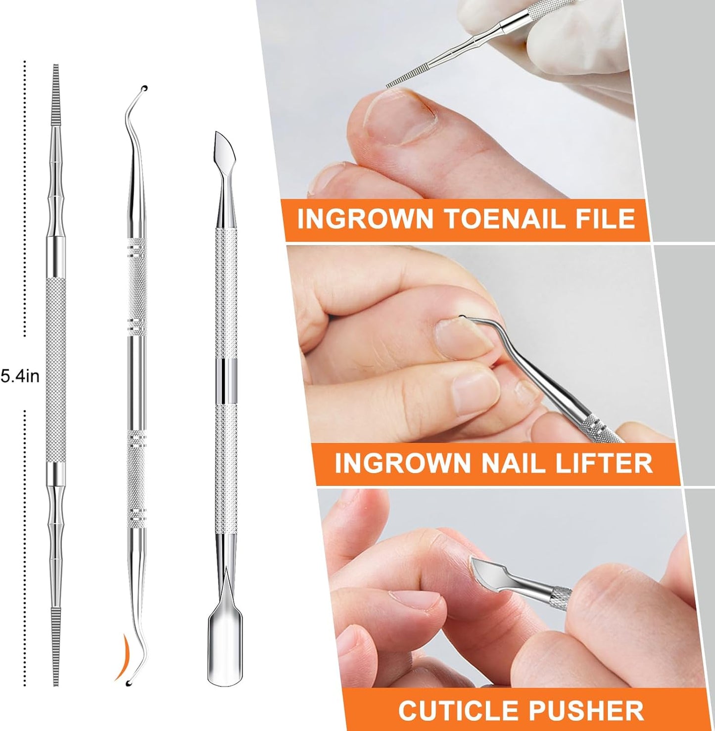 Toenail Clippers for Seniors Thick Toenails, DRMODE Heavy Duty Toe Nail Clippers for Men Thick Ingrown Nails with Wide Opening, Large 360 Degree Rotary Anti-Splash Finger Nail Clippers Adult w Catcher