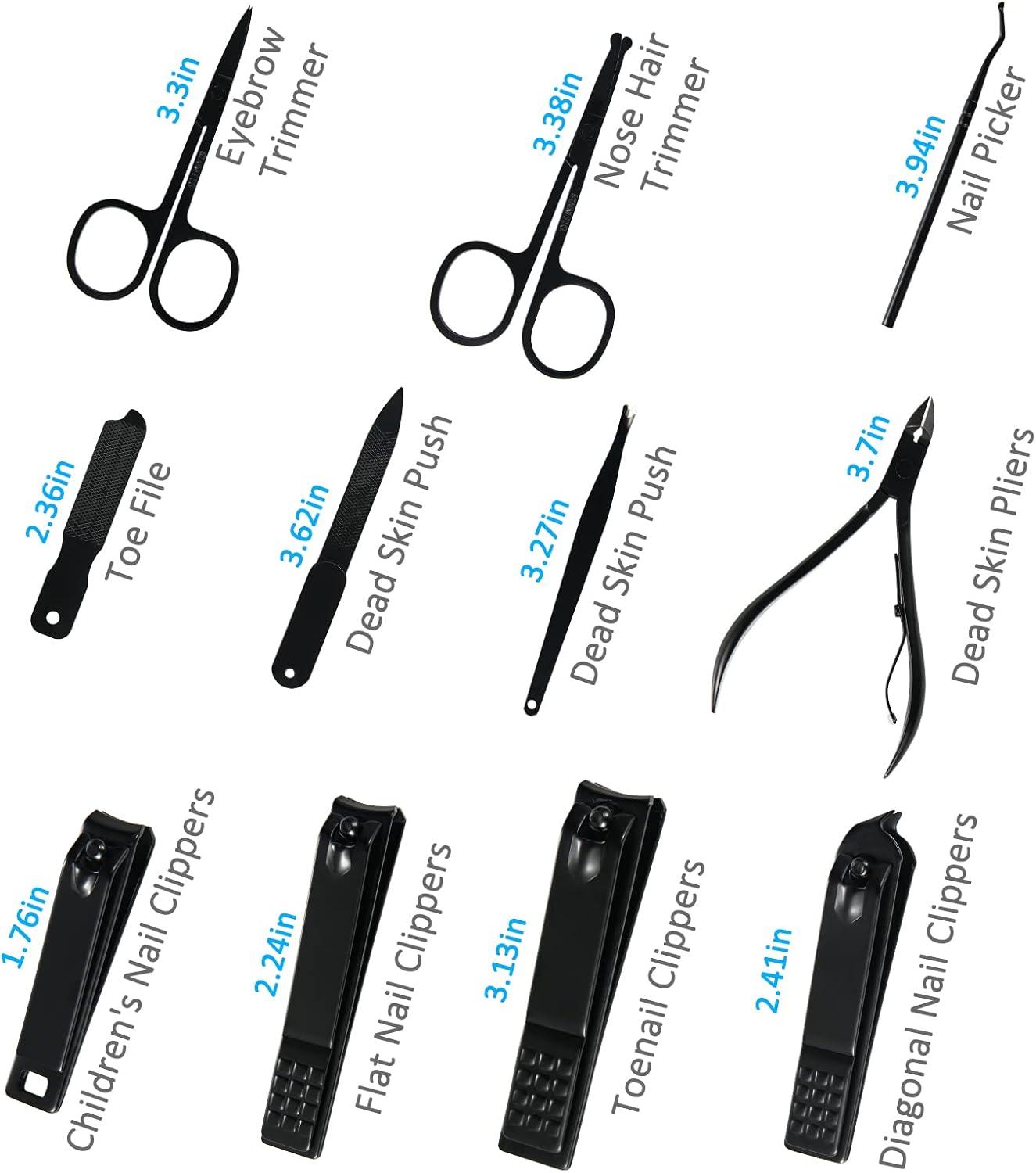 Manicure Set Professional Nail Clipper Kit-26 Pieces Stainless Steel Manicure Kit,Nail Care Tools with Luxurious Travel Case