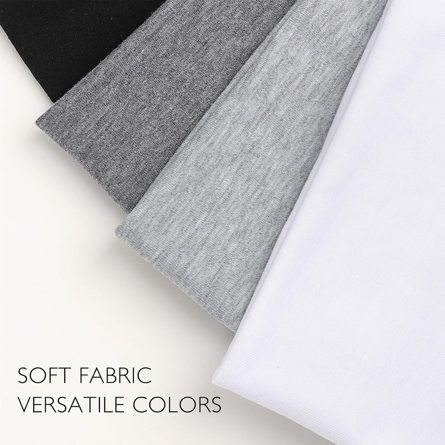 DRESHOW Wide Headbands for Women Elastic Turban Hair Bands Boho Head Bands for Women's Hair Non-Slip Yoga Workout Hairband Girls Accessories 4 Pack