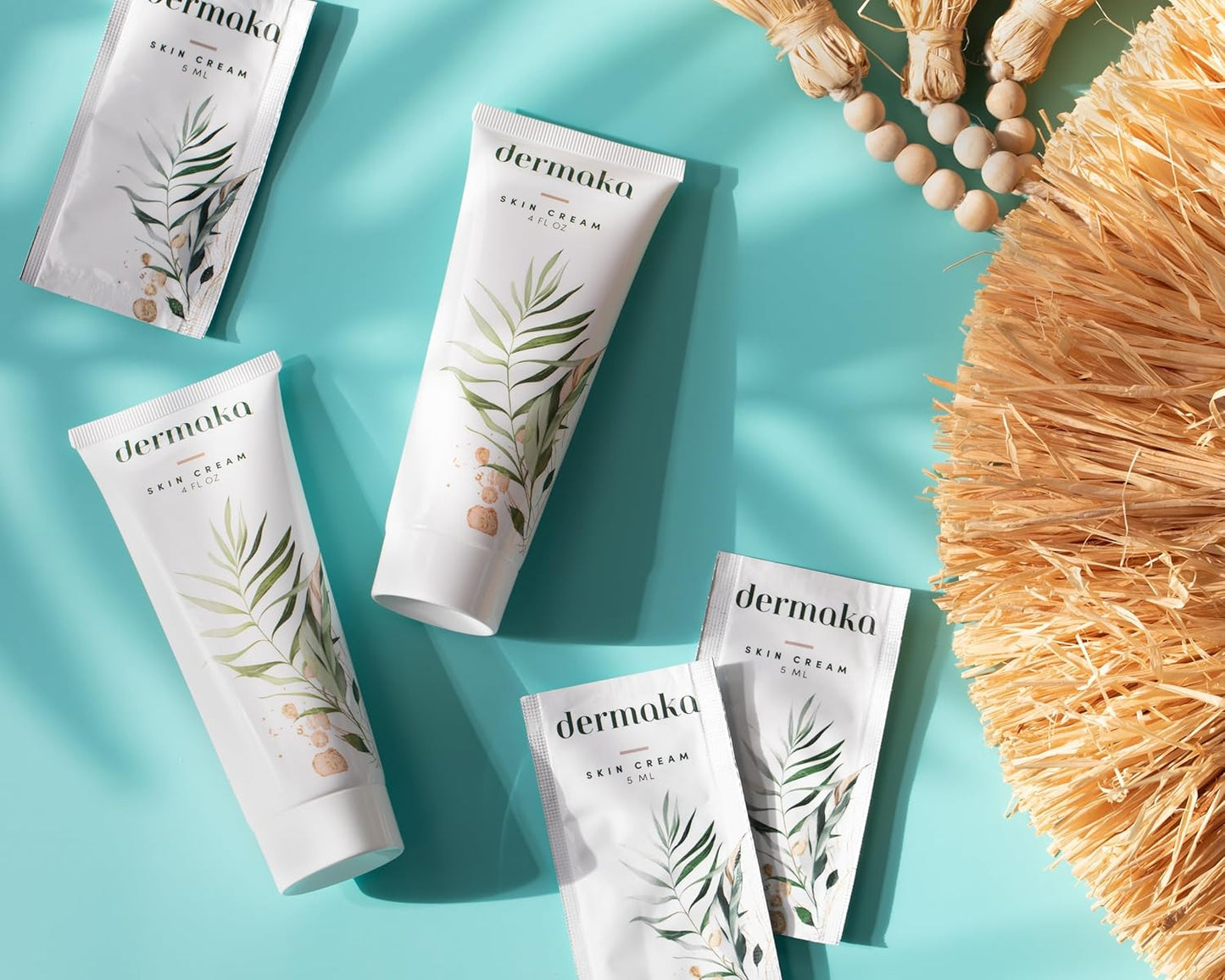 Dermaka Skin Cream 25 Packets (5 ml) – Reduces Bruising & Swelling on Thin Skin – Soothing, Hydrating Cream with Arnica Montana & Vitamins A & E – Fast Absorbing, Non-Greasy Formula for Face & Body