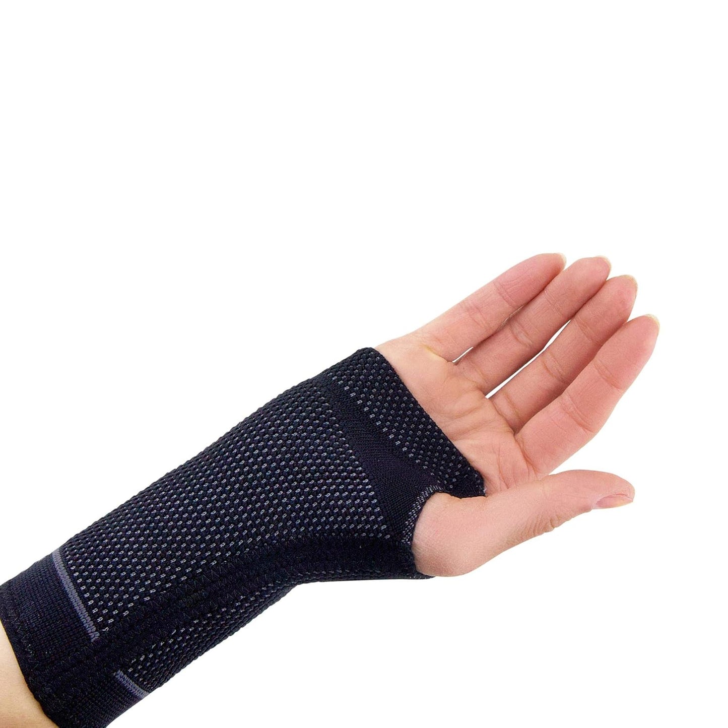 Zensah Compression Wrist Support - Wrist Sleeve for Wrist Pain, Carpal Tunnel - Wrist Support - Wrist Brace (Medium, Black/Grey)