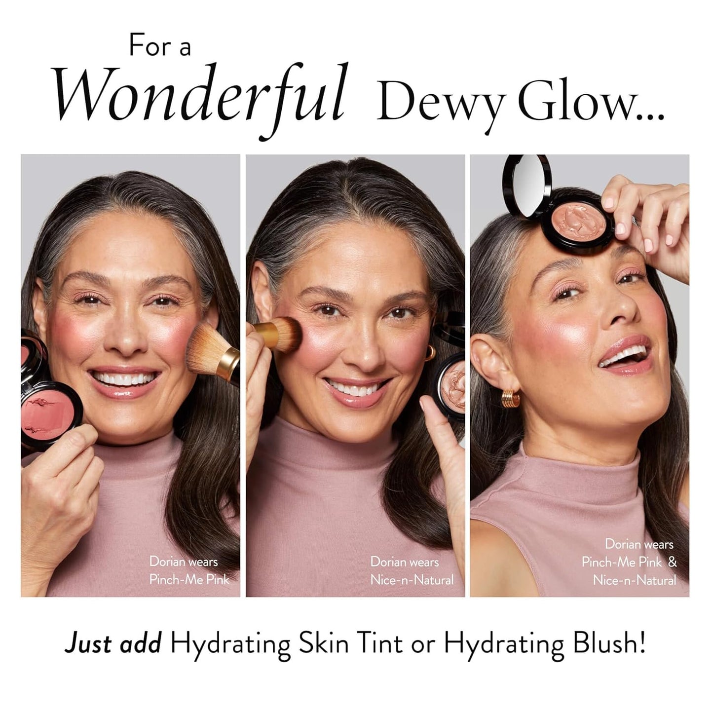 LAURA GELLER NEW YORK The Wonder Balm Complexion Enhancer - Hydrating Weightless Subtle Hint of Color + Glow for Mature Skin - Vegan Squalane - Apply to Cheeks & Lips (04 Honey Haze)