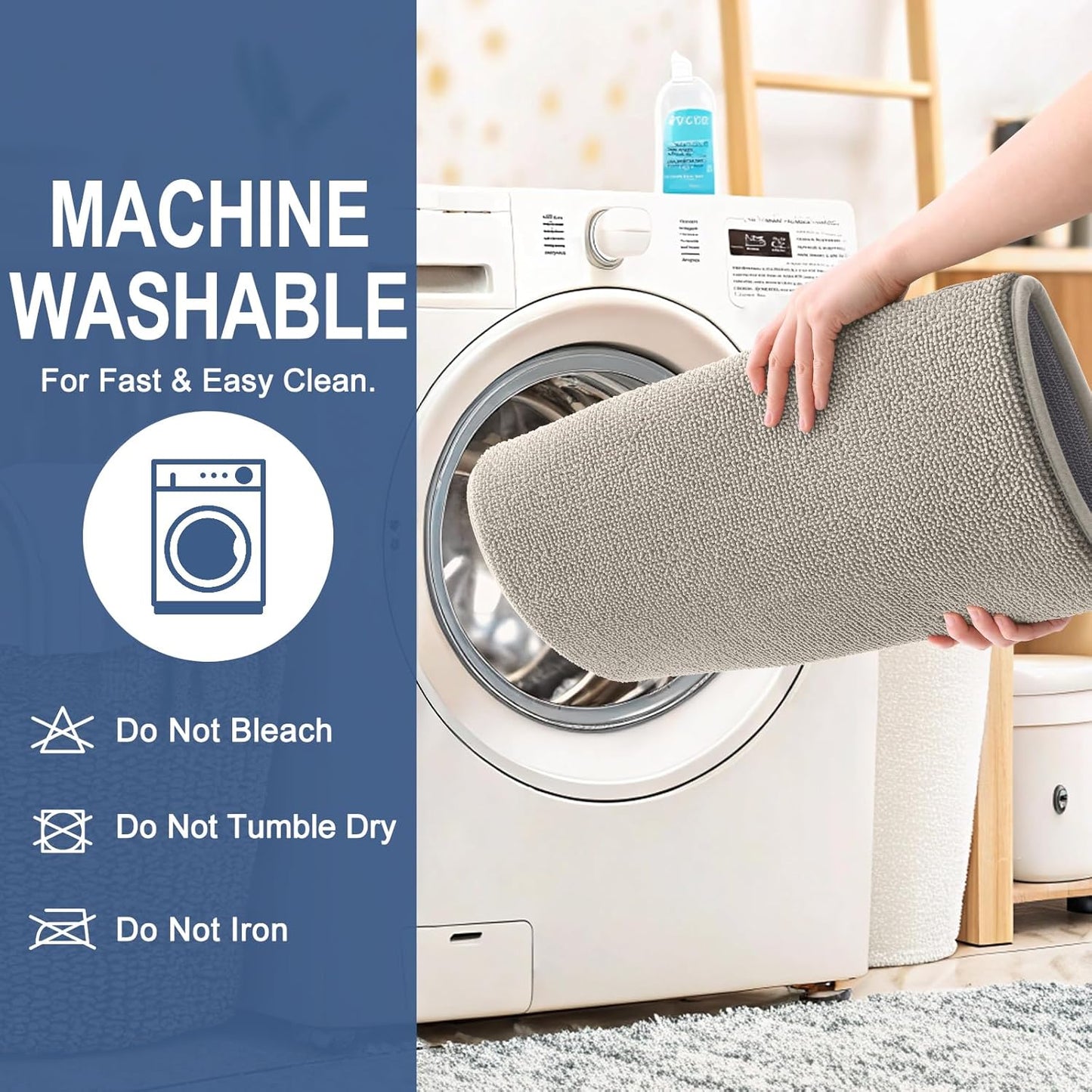 OLANLY Thick Memory Foam Bath Mat Rug 24x16, Extra Soft Absorbent Bathroom Rug, Quick Dry Bath Mats, Non-Slip, Machine Washable Carpet for Bathroom, Tub and Shower, Home Decor Accessories, Warm Taupe