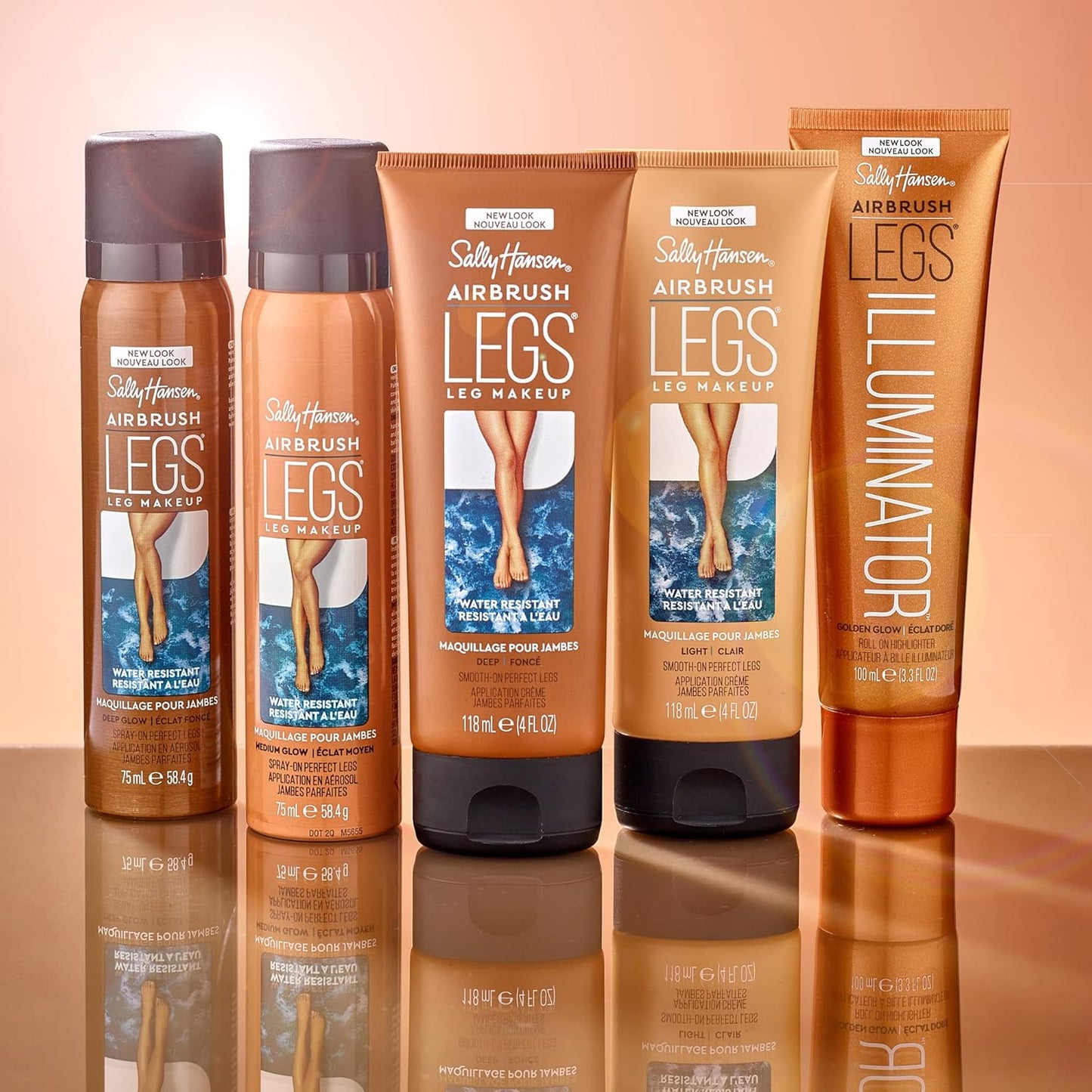Sally Hansen Airbrush Legs®, Leg Makeup, Tan/Bronze, Easy Application, Flawless Looking Legs, Water Resistant, Transfer Proof Lotion