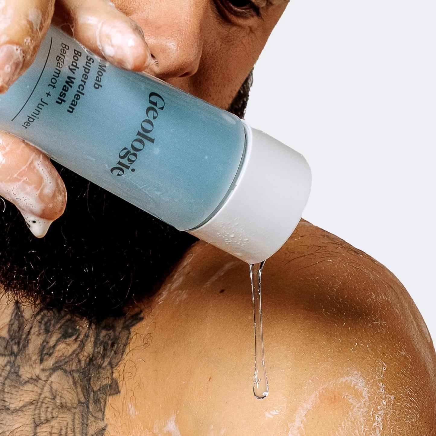 Geologie Moab Superclean Body Wash | Deep Cleansing Bergamot + Juniper Shower Gel for Men & Women | All-Natural Clean & Hydrating Derm-Grade Formula | 8.4 fl oz Bottle