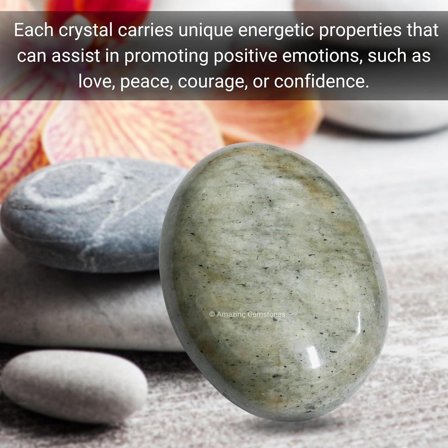 Amazing Gemstone Chrysoberyl Cats Eye Crystals and Healing Stones - Large Palm Stone Crystals Piedra - Crystal for Good Luck, Positive Energy, Meditation - Unique Stocking Stuffers, Gifts for Women