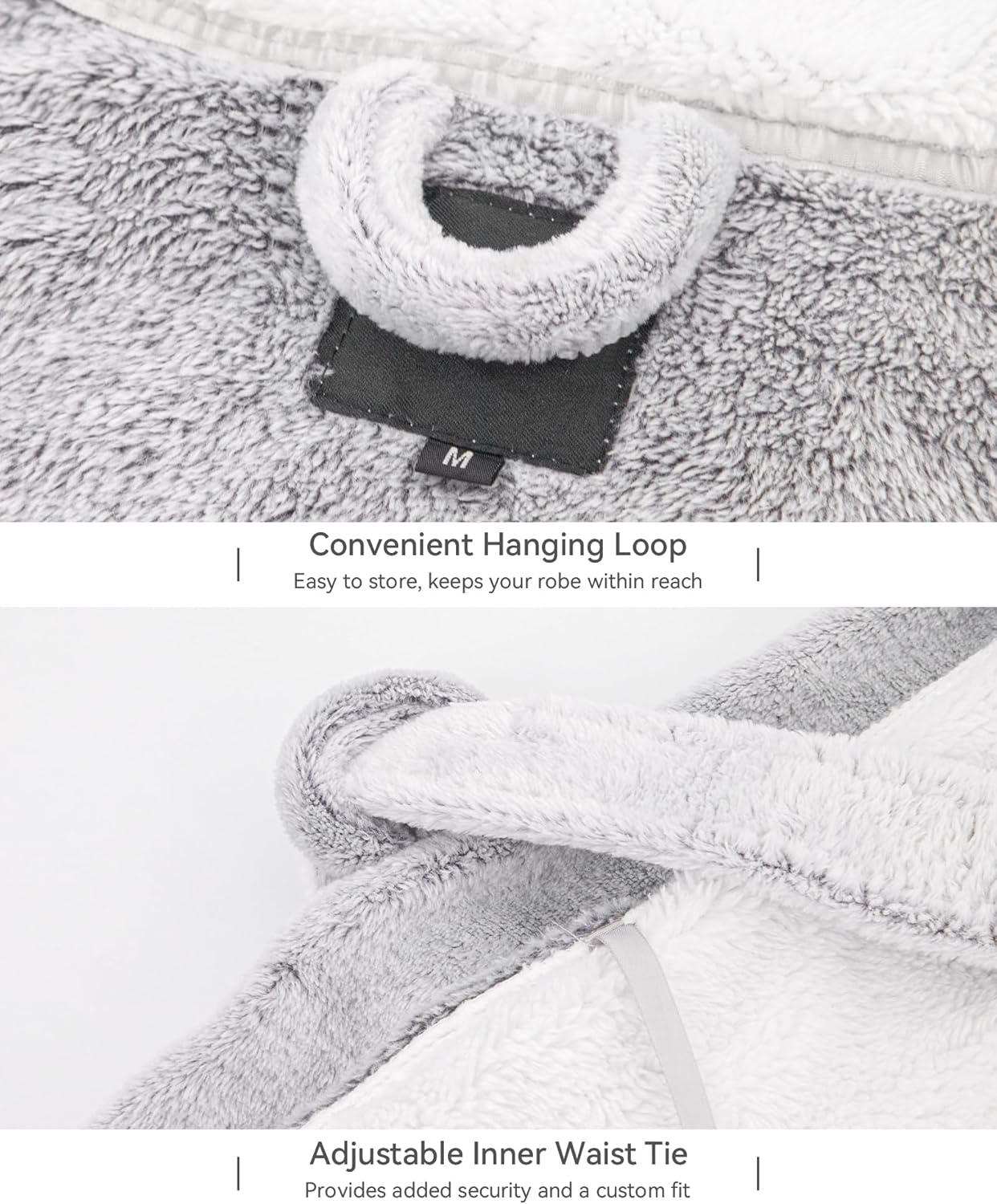 Plush Robes for Women - Womens Fleece Robes with Hood Long Cozy Bathrobe Soft and Warm Robe