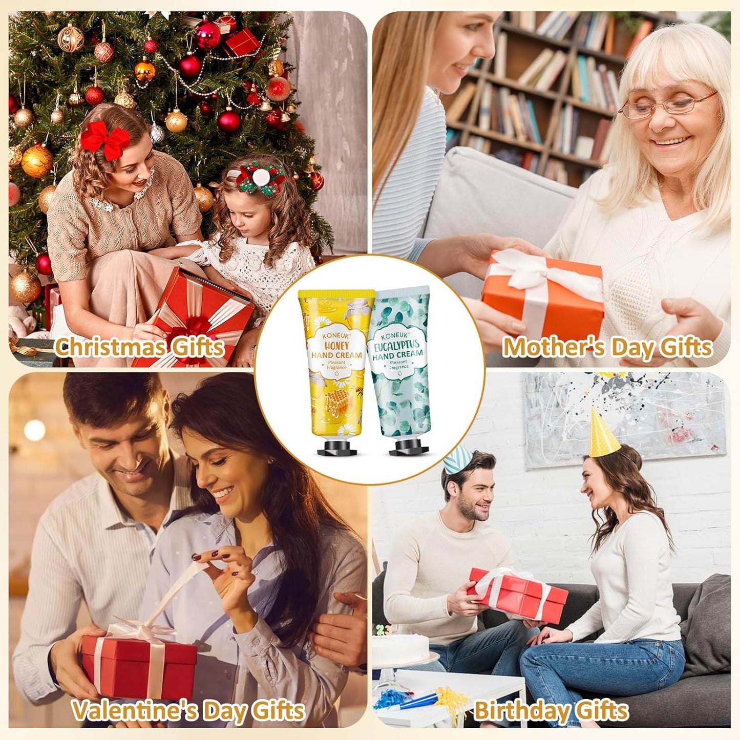 160 Pack Hand Cream Gifts Set, Christmas Gifts for Guests, Thank You Gifts, Bridesmaid Gifts, Birthday Gifts and Stocking Stuffers for Women, Bulk Hand Lotion Travel Size for Dry Cracked Hands