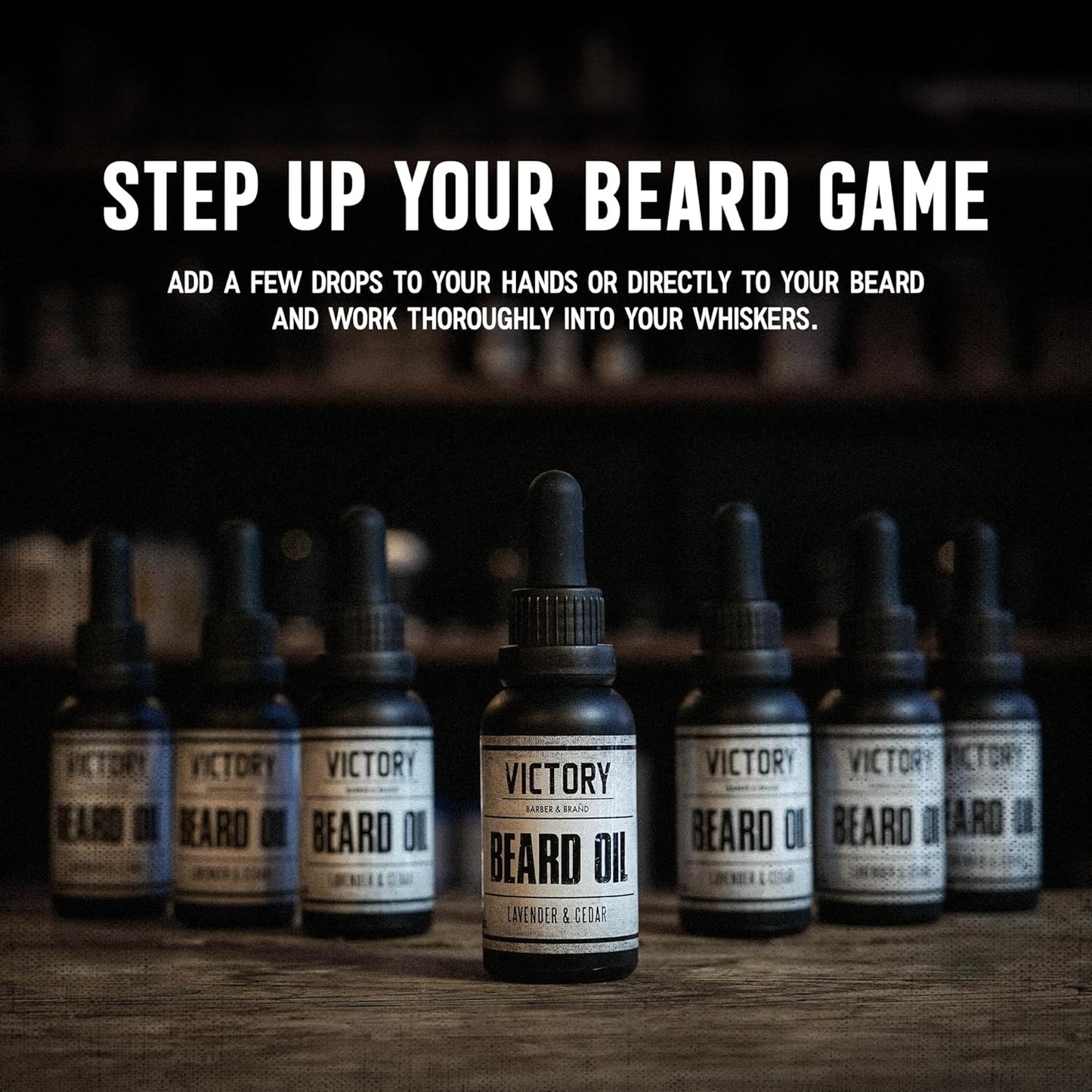Victory Barber & Brand Beard Oil | End Beardruff with Moisturizing Conditioner for Men | Get Beard Envy | Lightly Scented with Cedar and Lavender | Made in the USA