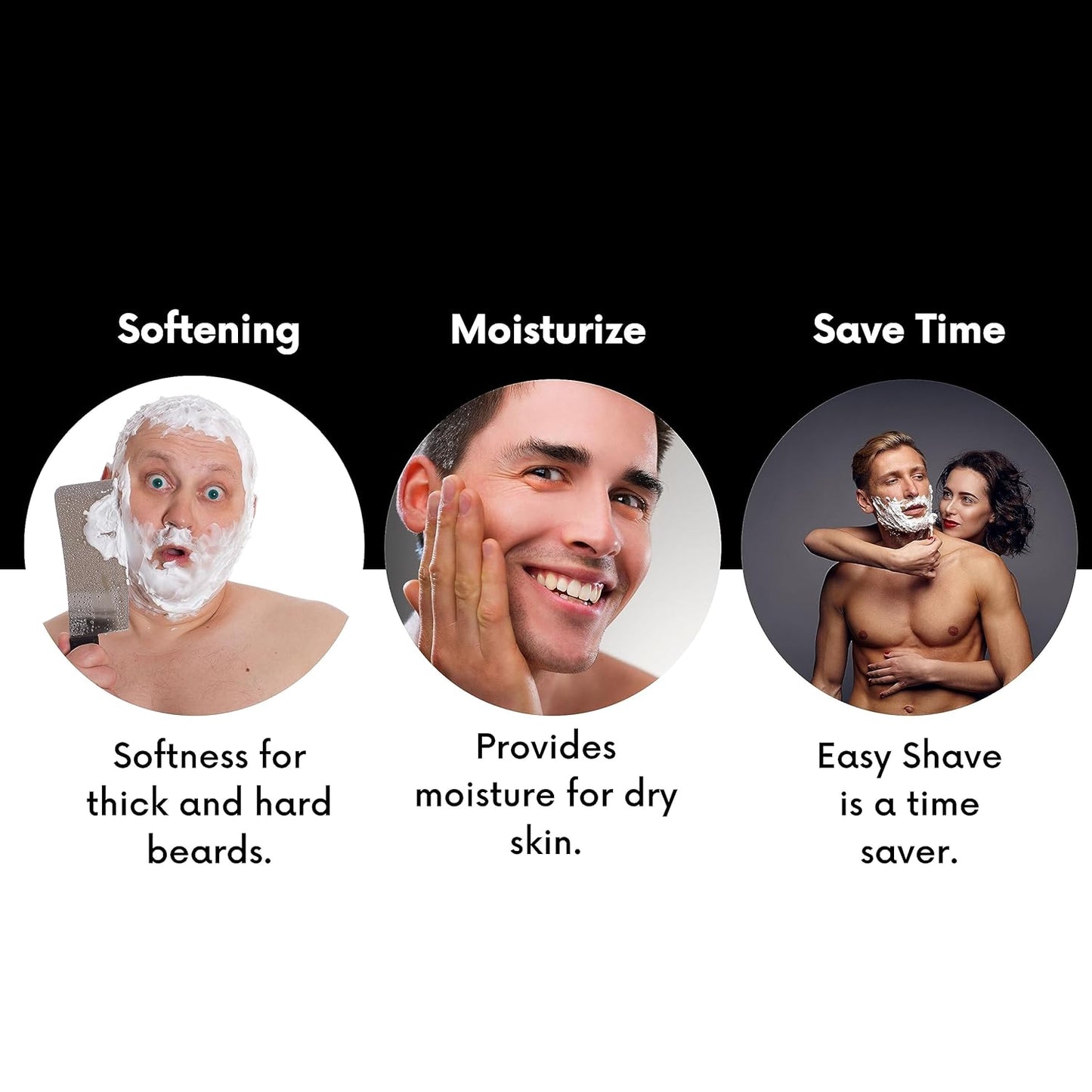 Morfose Shaving Gel - Infused with Soothing Aloe Vera and Vitamin E, Perfect for Sensitive Skin, Protects from Nicks and Cuts, Easy to Use and Rinse Off, 30.43 Fl Oz