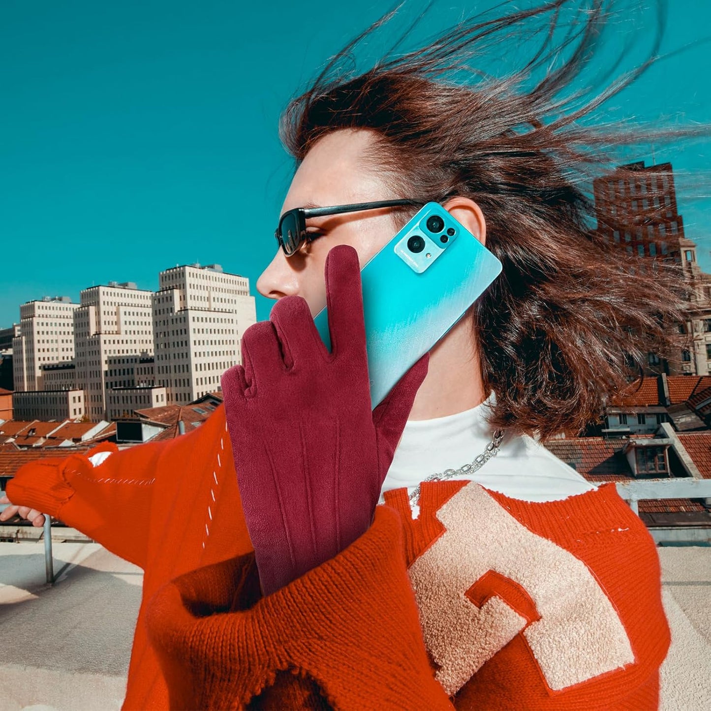 Achiou Women Winter Touchscreen Gloves Soft Comfortable Thermal Elastic Stretch Texting Glove for Traveling, Cycling, Running