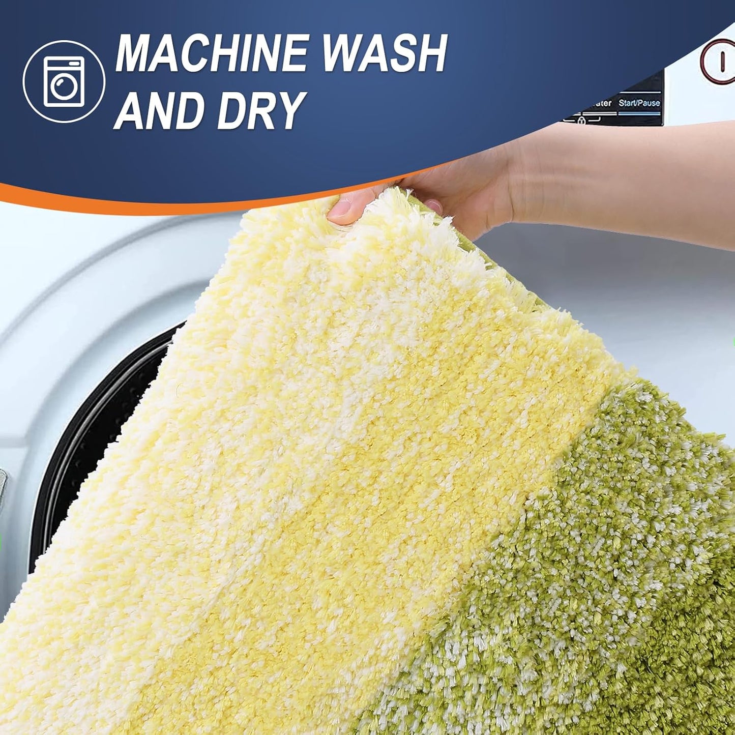 OLANLY Bathroom Rugs Mat 30x20, Extra Soft Absorbent Microfiber Bath Rugs, Rubber Backing, Quick Dry, Machine Washable Bath Mats for Bathroom Floor, Tub and Shower, Home Decor Accessories, Olive Green