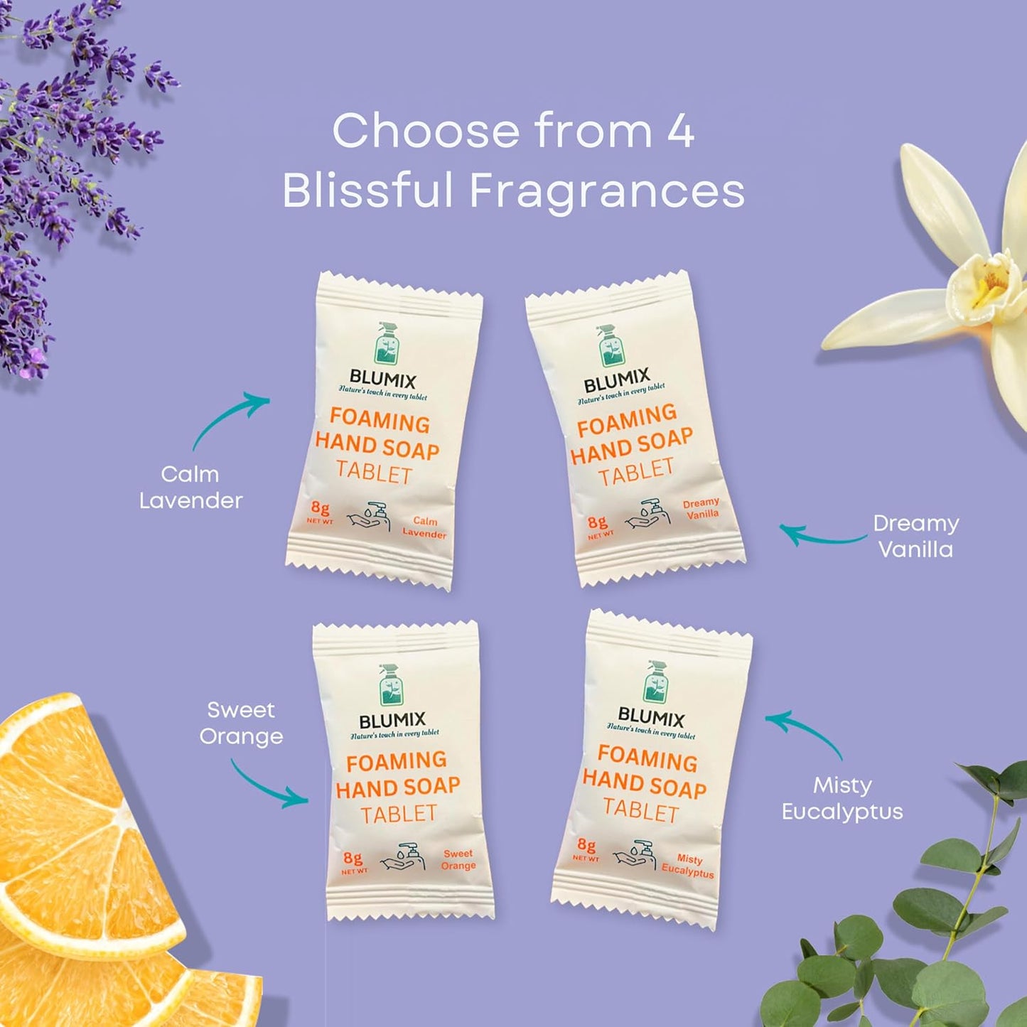 Foaming Hand Soap Tablet Refill โ 6 Pack | Vanilla Scent | Eco-Friendly, Plastic-Free, Just-Add-Water Soap Refills | Zero Waste, Non-Toxic, Safe for Kids & Sensitive Skin