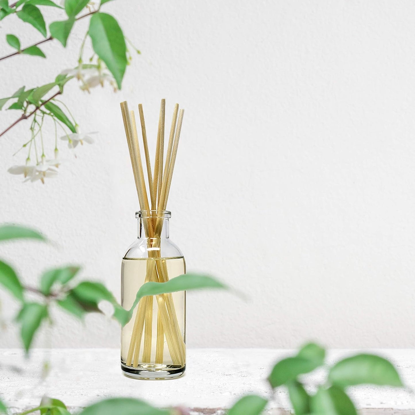 Urban Naturals Tuberose Fragrance Oil Reed Diffuser | Exotic Tuberose and Fragrant Orange Blossom | Floral Room Freshener with Reeds | Vegan. Made in The USA