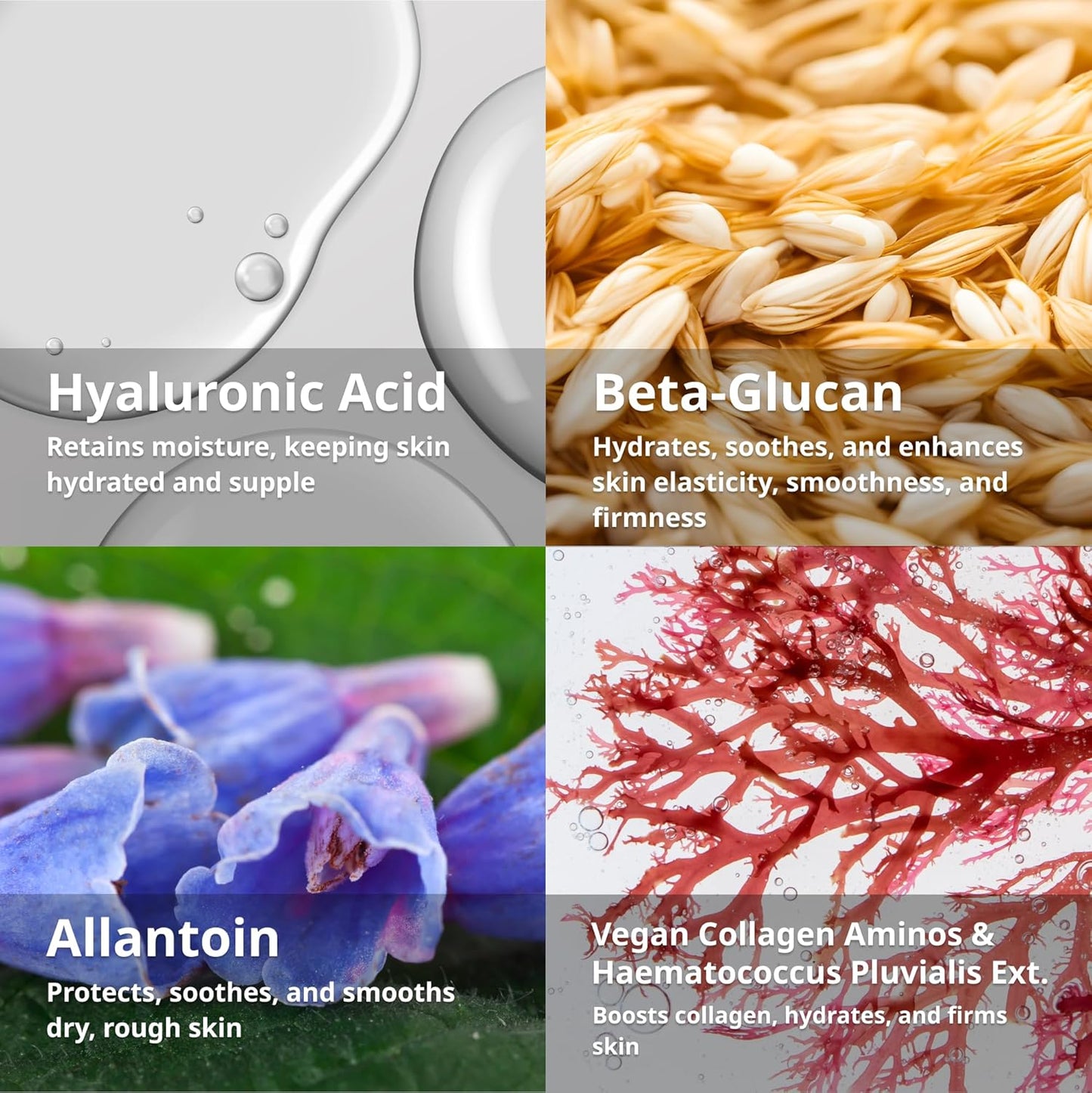 Hyaluronic Aqua Gel, Lightweight Oil-Free Face Moisturizer with Hyaluronic Acid for Deep Hydration, Fast-Absorbing Gel Cream, Fragrance-Free Lotion for Sensitive & All Skin Types (50 ml)