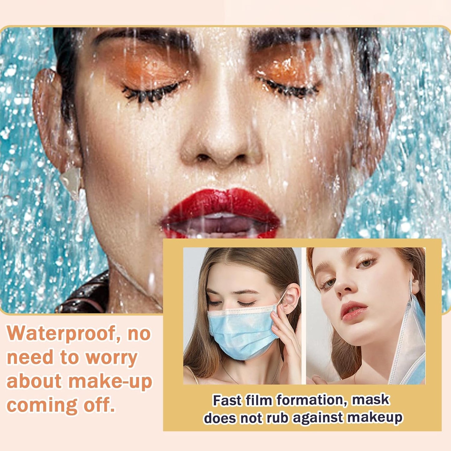 2PCS Natural Color Foundation Makeup Set with 2 Makeup Sponges,Moisturizing Full Coverage Liquid Foundation for Women,Non-greasy Long Lasting Flawless Concealer Cream Makeup Foundation Set