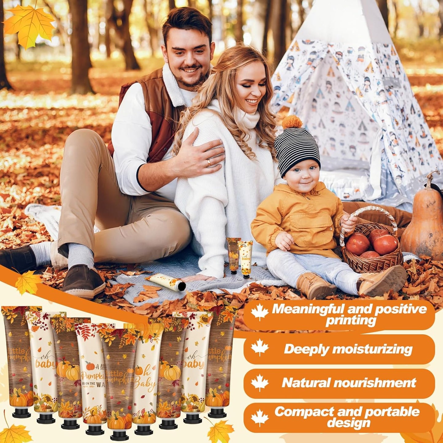 40 Pcs Fall Baby Shower Hand Cream Bulk Hand Cream Gifts a Little Pumpkin Baby Shower Party Favors for Guests Travel Size Lotion Autumn Thanksgiving Wedding Birthday Party Supplies