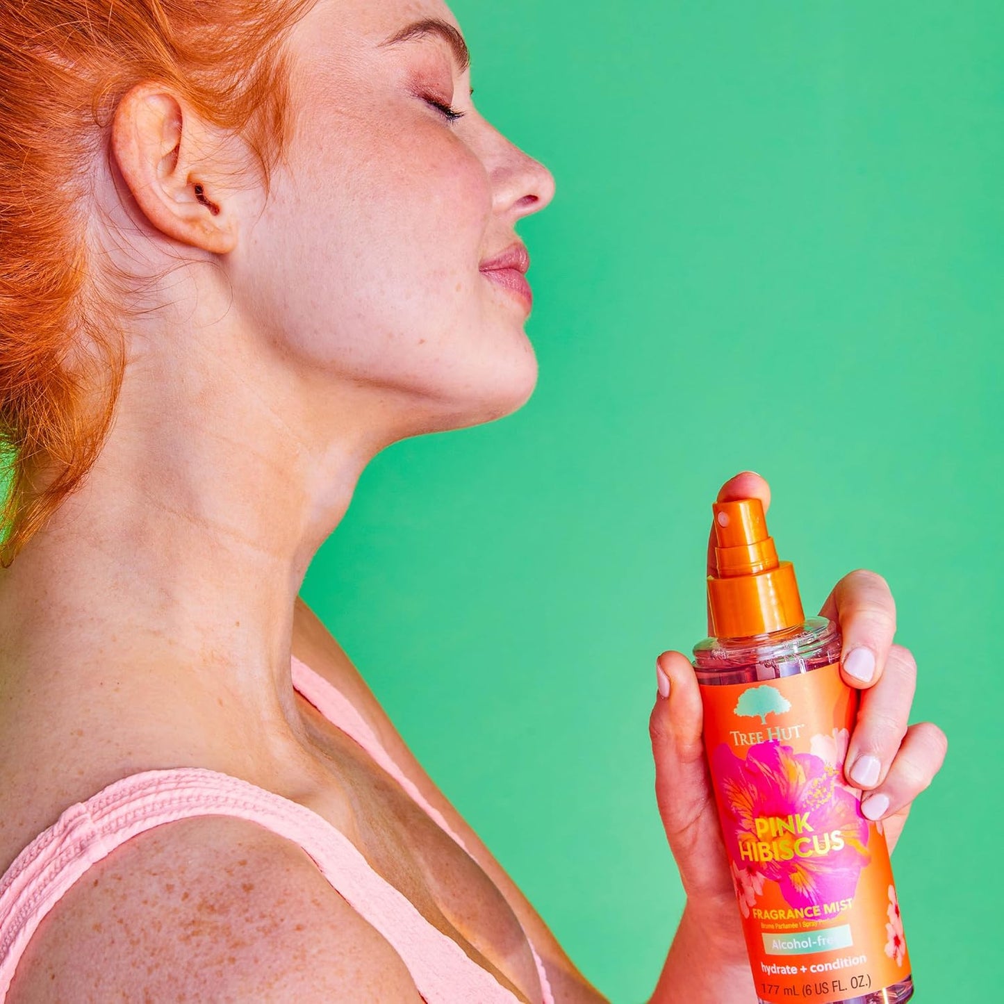 Tree Hut Pink Hibiscus Fragrance Mist | Spritz On for a Refreshed Feel or Layer with Your Favorite Scents | Versatile Body Spray | 6 fl oz.