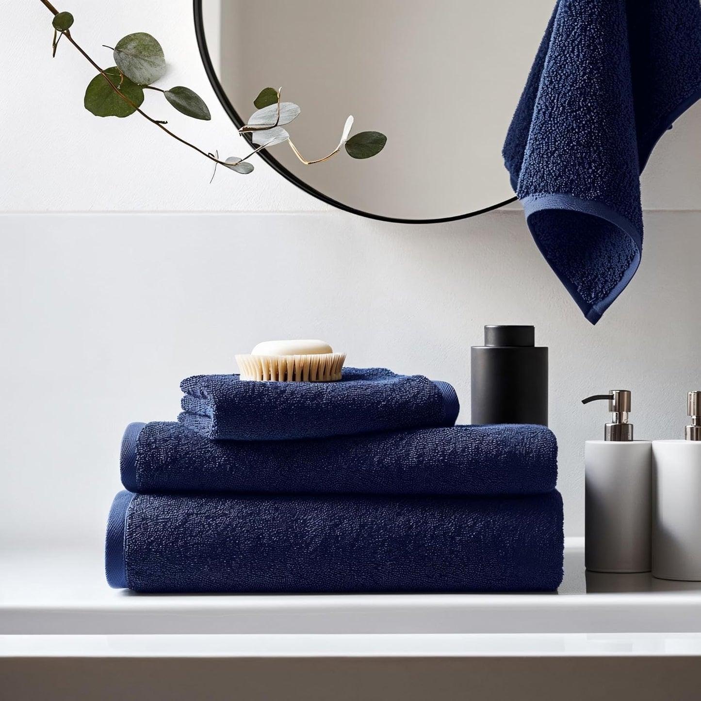 Italic Ultraplush 100% Australian Cotton Washcloths - Set of 2 Luxury Plush Face Wash Cloths, Soft and Absorbent 800 GSM for Bathroom, Spa, Gym, Face and Body (Dusk)