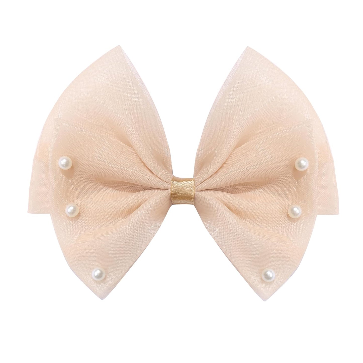 Elegant Hair Bow Set Sweet Styles with Crystal and Pearl Accents Fashion Hair Clips for Girls (Brown/Lavender/Black)