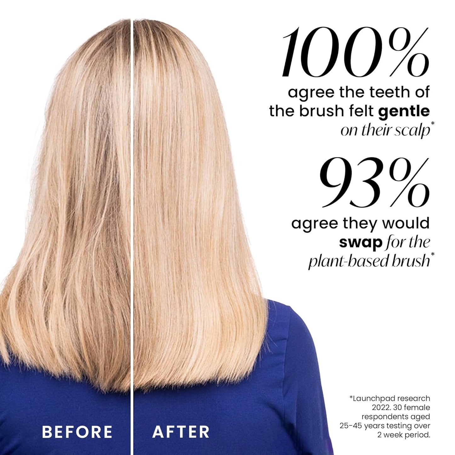 Tangle Teezer Plant-Based Ultimate Detangler Brush, Dry & Wet Hair Brush, Eliminates Knots & Reduces Breakage for All Hair Types, Orange