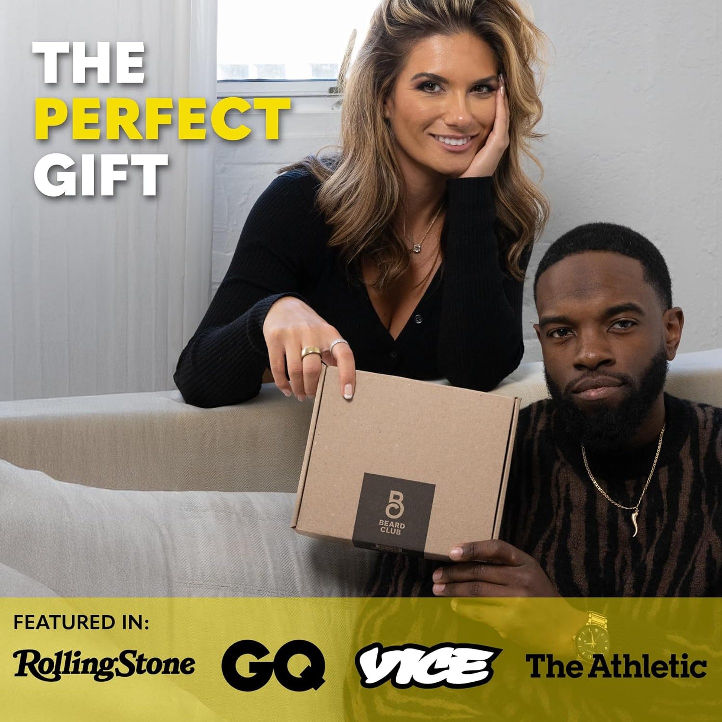 The Beard Club Beard Oil for Men - 2oz Classic Sandalwood Natural Beard Oil with Castor & Amber Oils - Beard & Mustache Conditioner - Hydrates, Softens & Soothes Dry Skin - Strengthens Hair Follicles